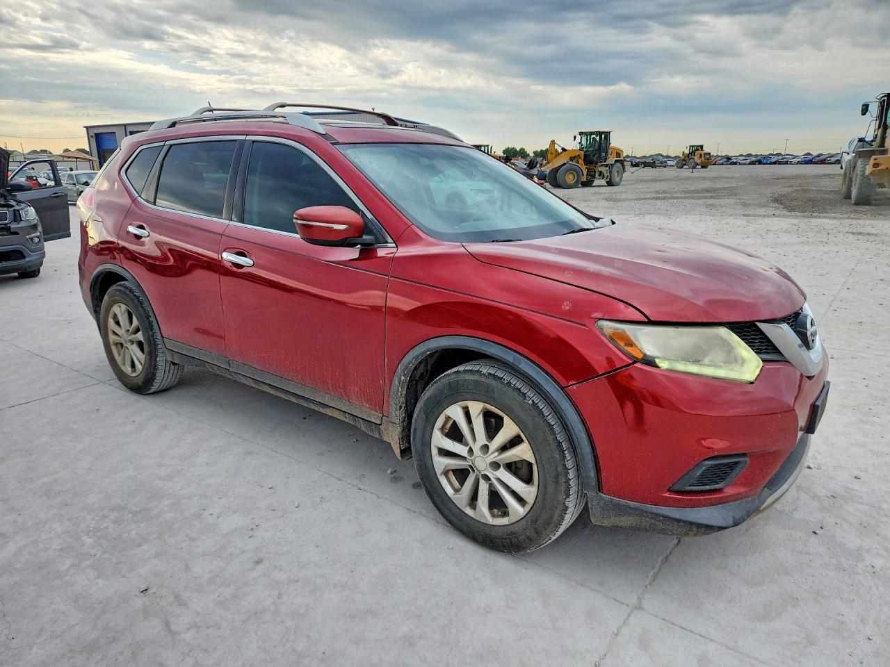 2015 Nissan Rogue Sv Red vin: KNMAT2MT9FP517860