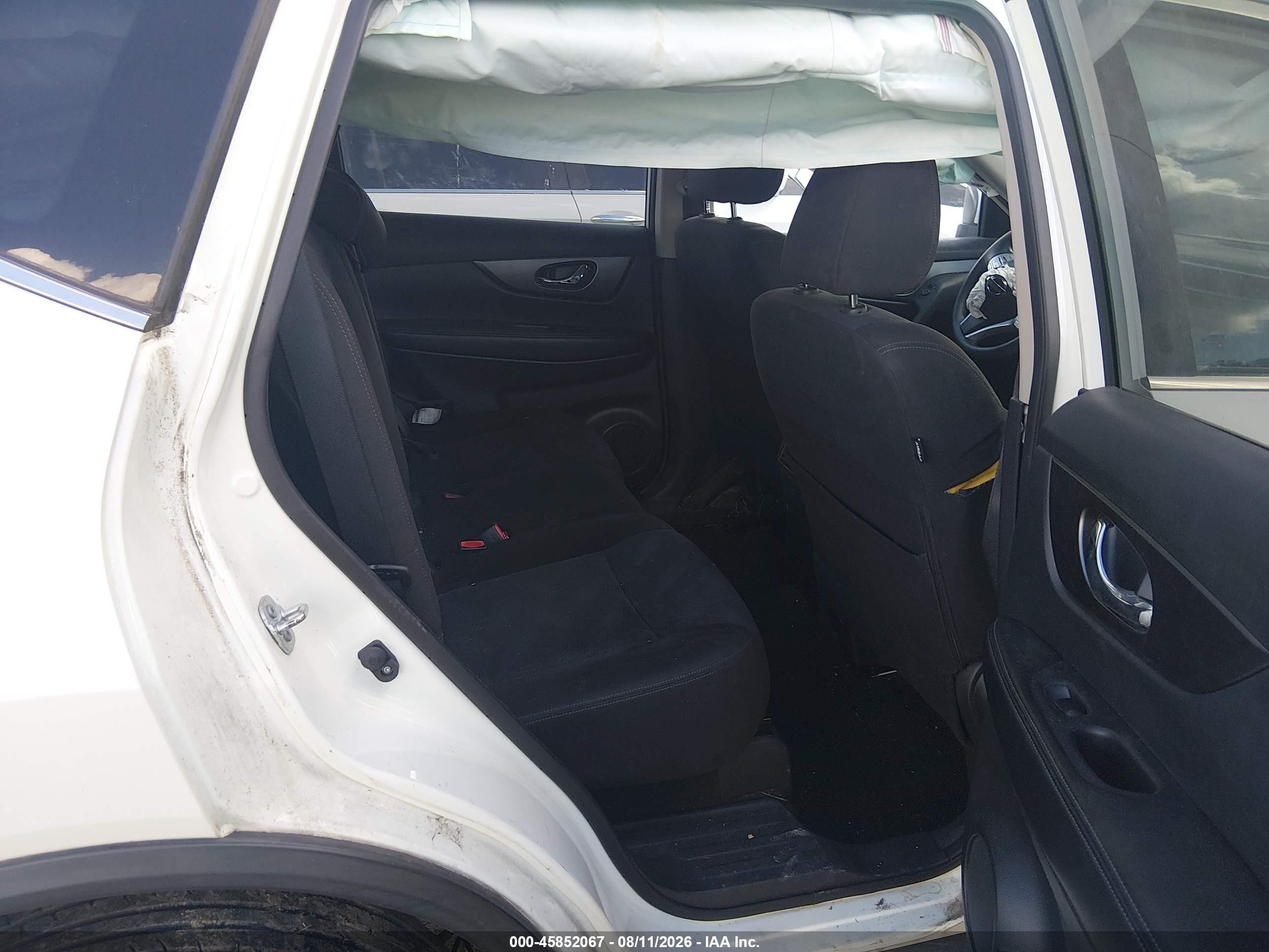 2015 Nissan Rogue Sv White vin: KNMAT2MT9FP557453