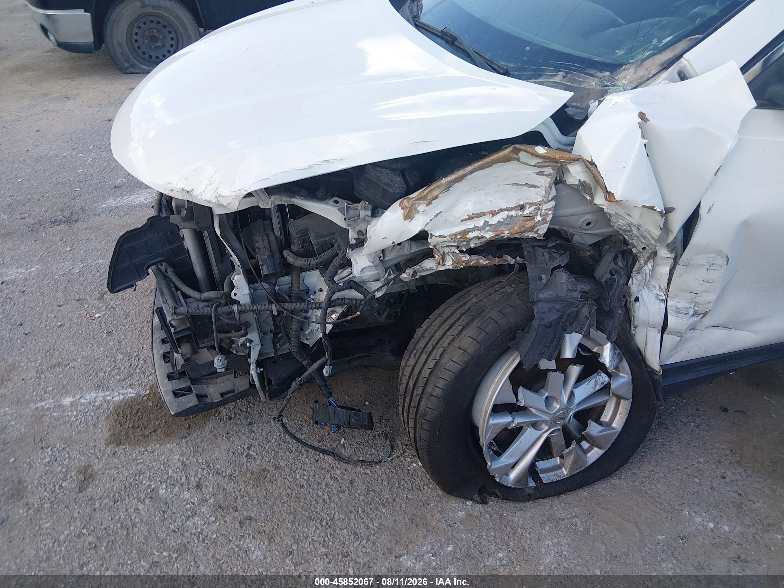 2015 Nissan Rogue Sv White vin: KNMAT2MT9FP557453