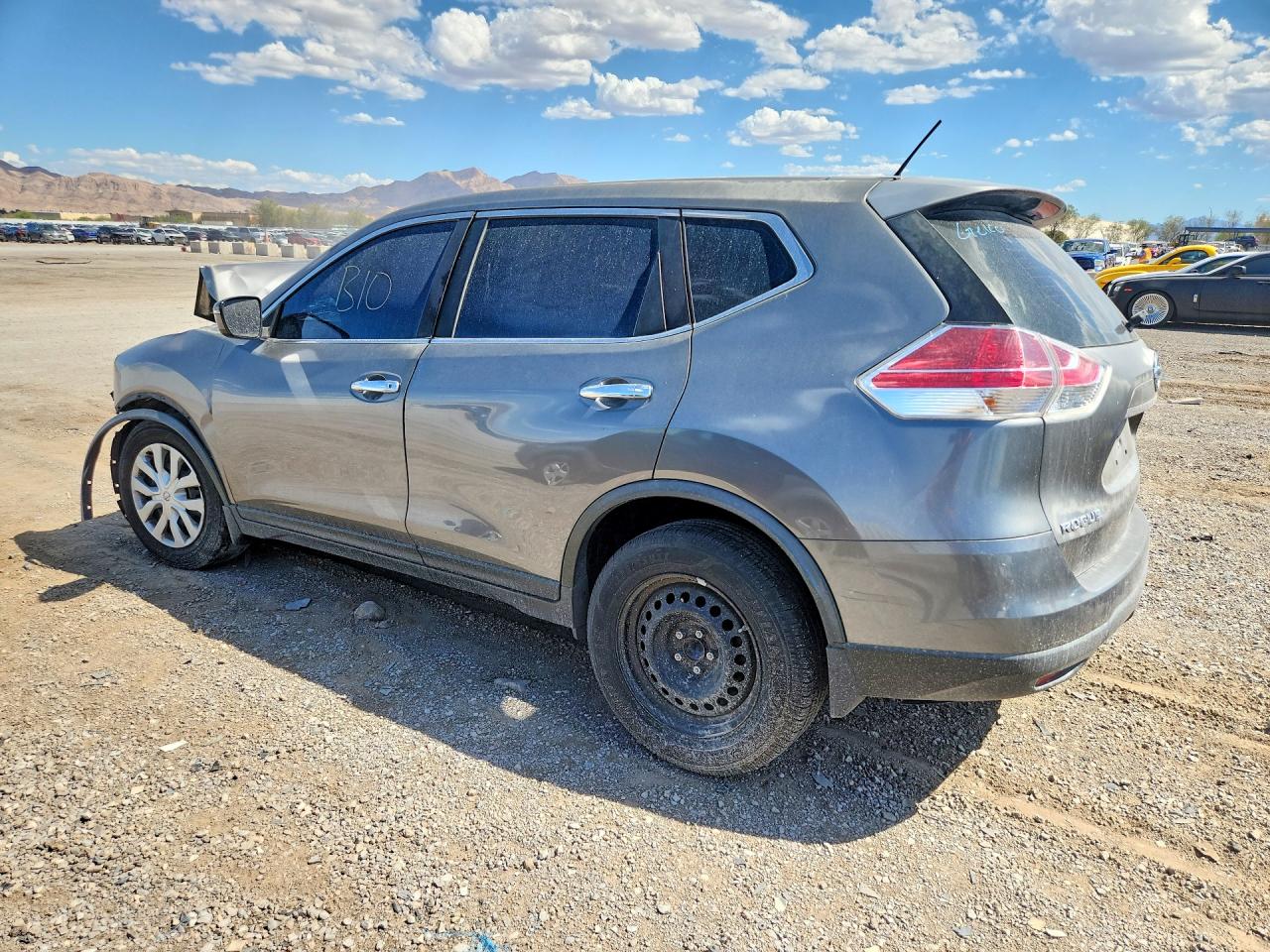 2015 Nissan Rogue S Gray vin: KNMAT2MT9FP557842