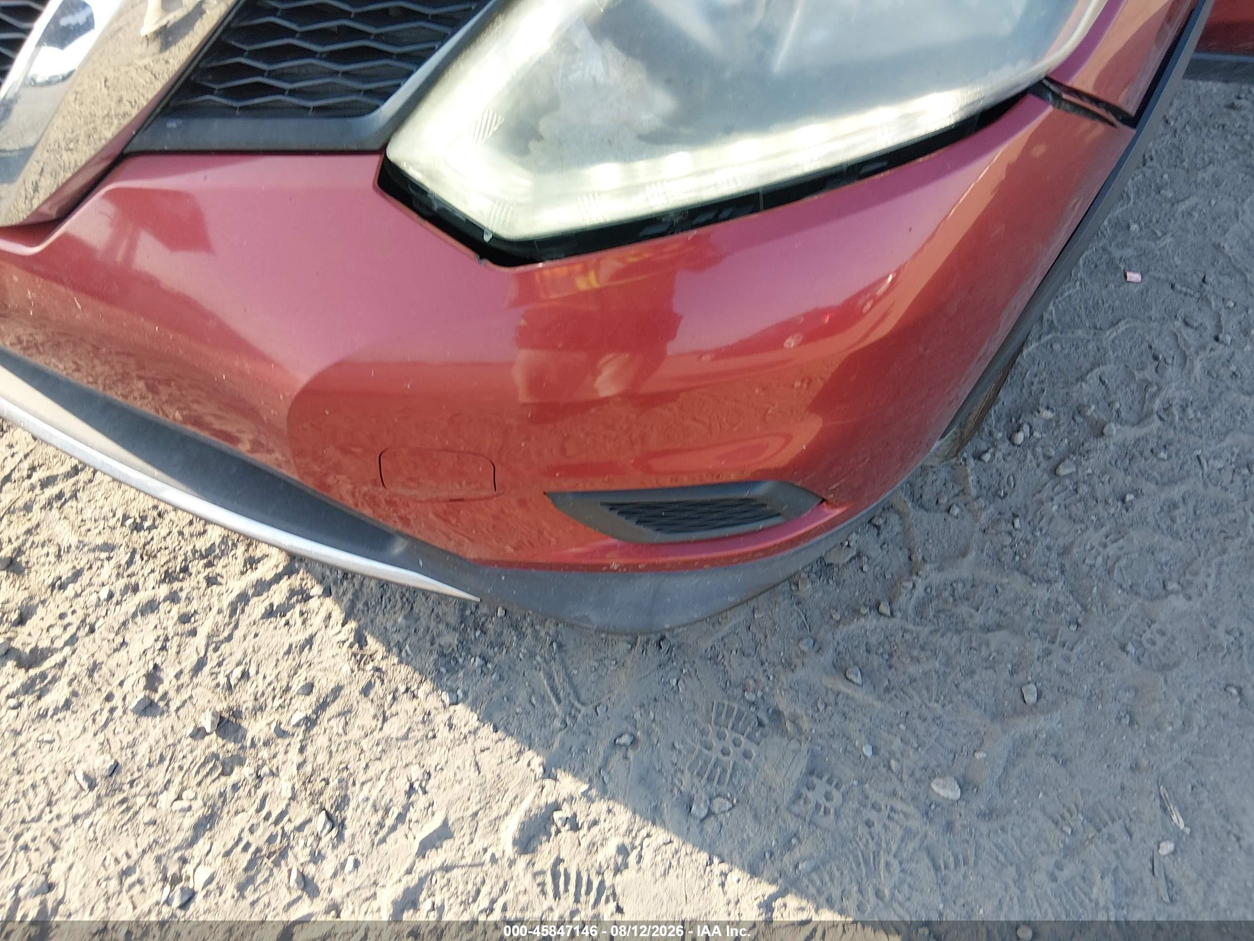 2015 Nissan Rogue Sv Maroon vin: KNMAT2MT9FP562541