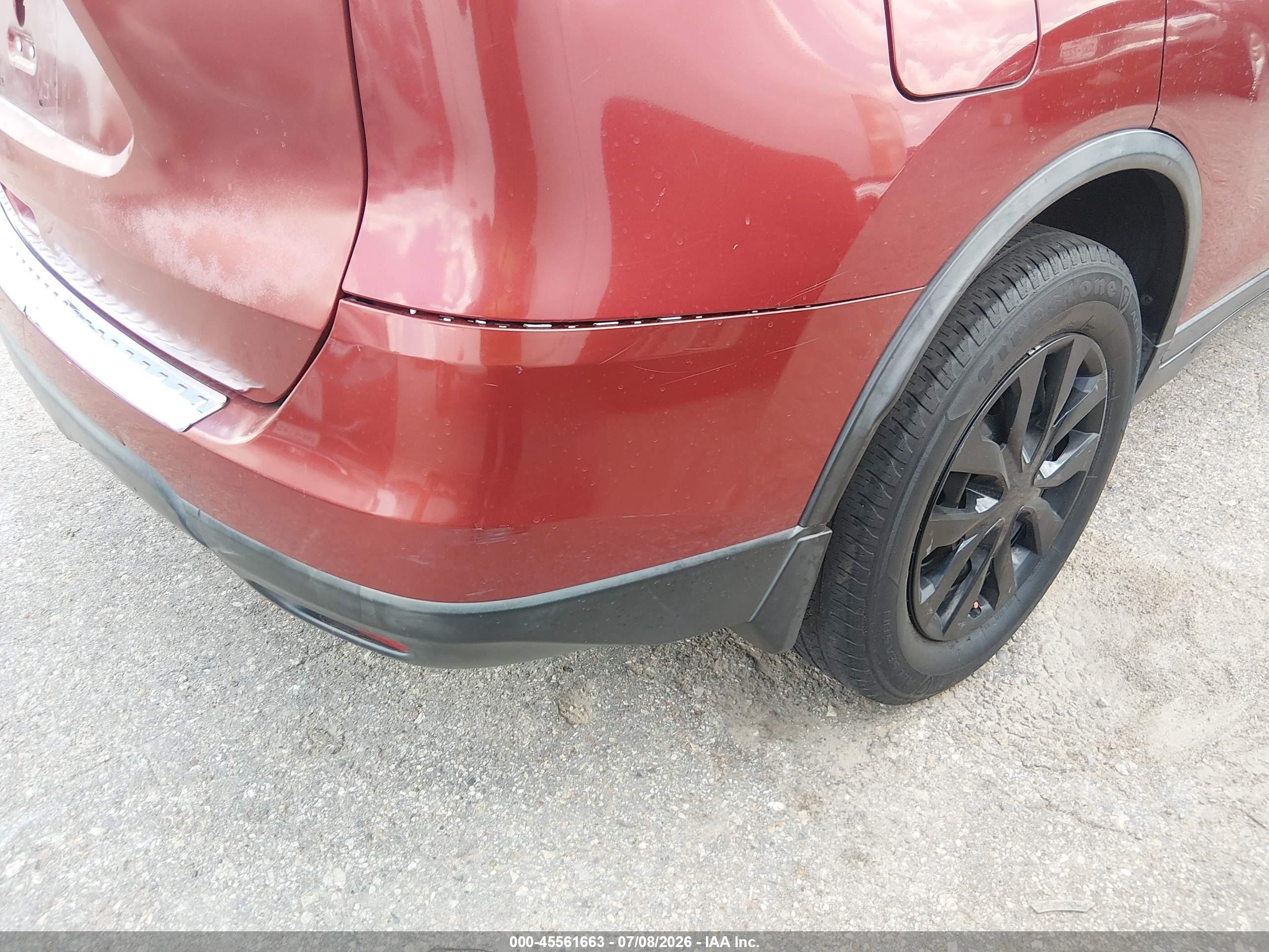 2015 Nissan Rogue S Red vin: KNMAT2MT9FP574138