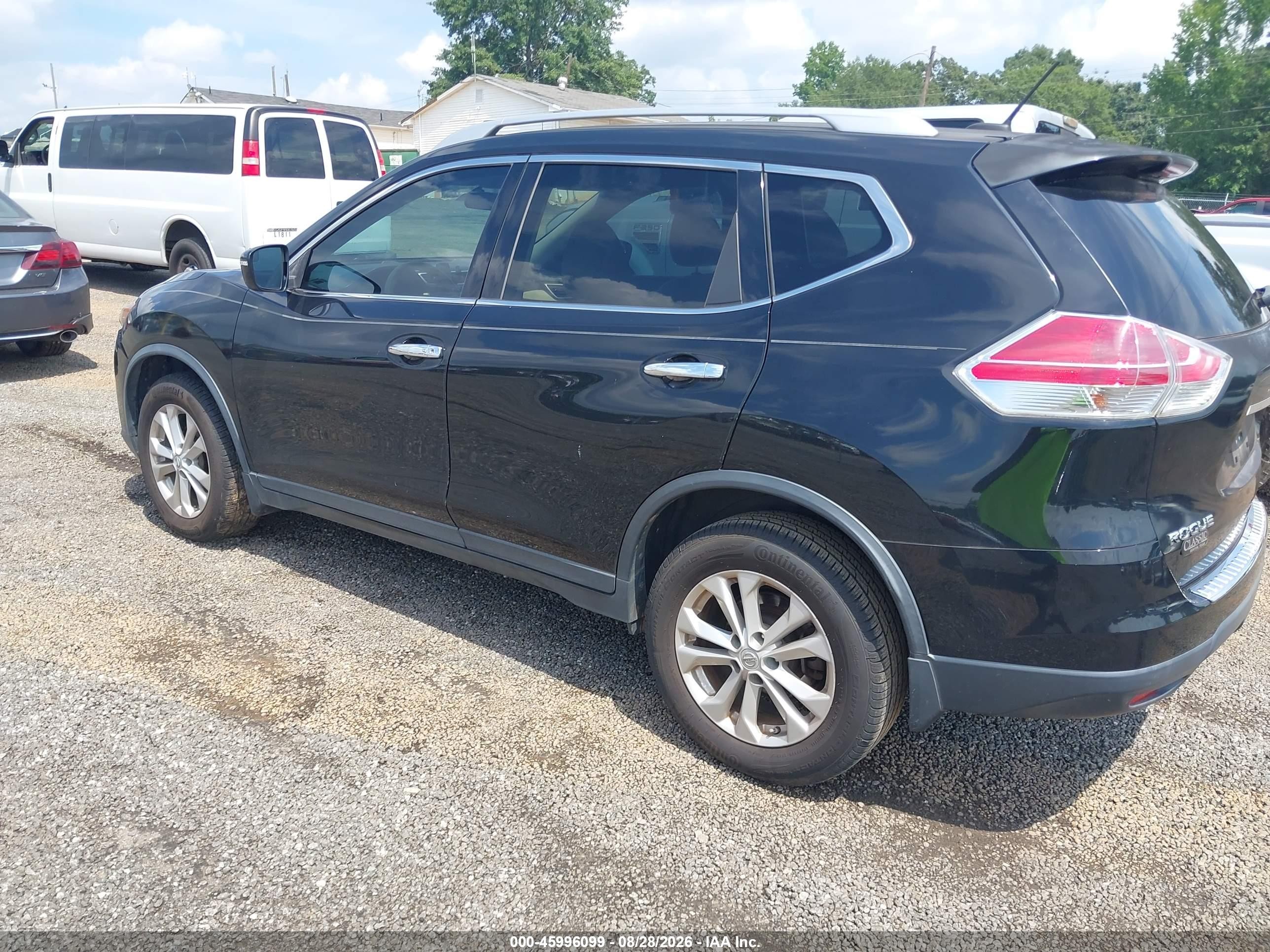 2015 Nissan Rogue Sv Black vin: KNMAT2MT9FP576276