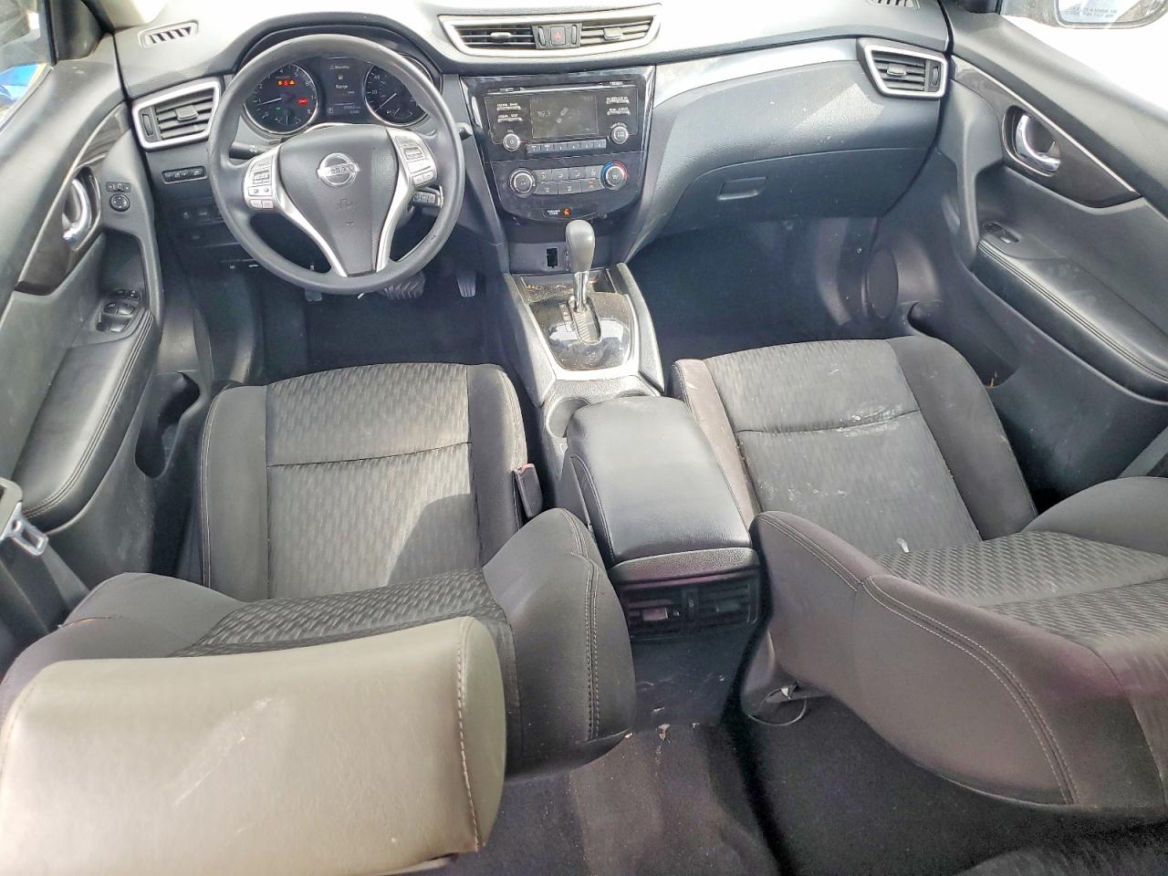 2015 Nissan Rogue S Черный vin: KNMAT2MT9FP587732
