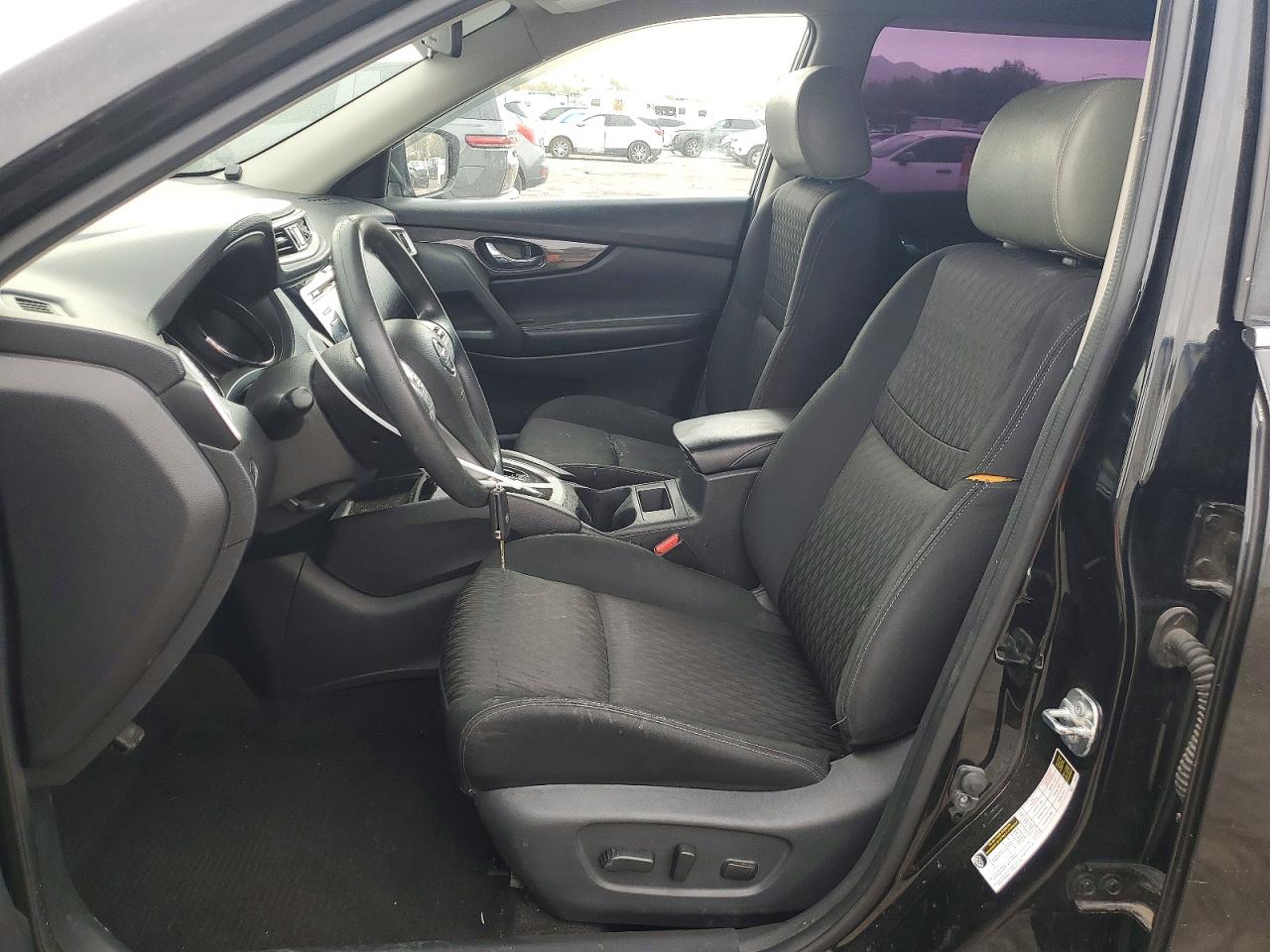 2015 Nissan Rogue S Черный vin: KNMAT2MT9FP587732