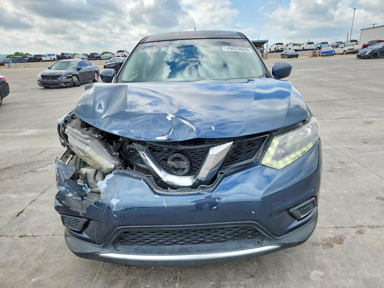 2016 Nissan Rogue S Blue vin: KNMAT2MT9GP595637