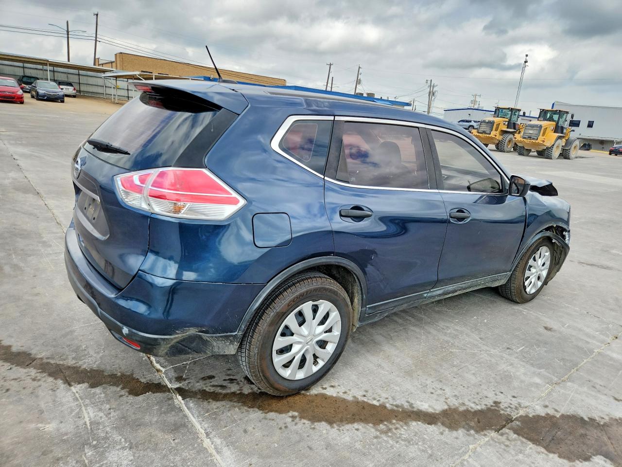 2016 Nissan Rogue S Blue vin: KNMAT2MT9GP595637