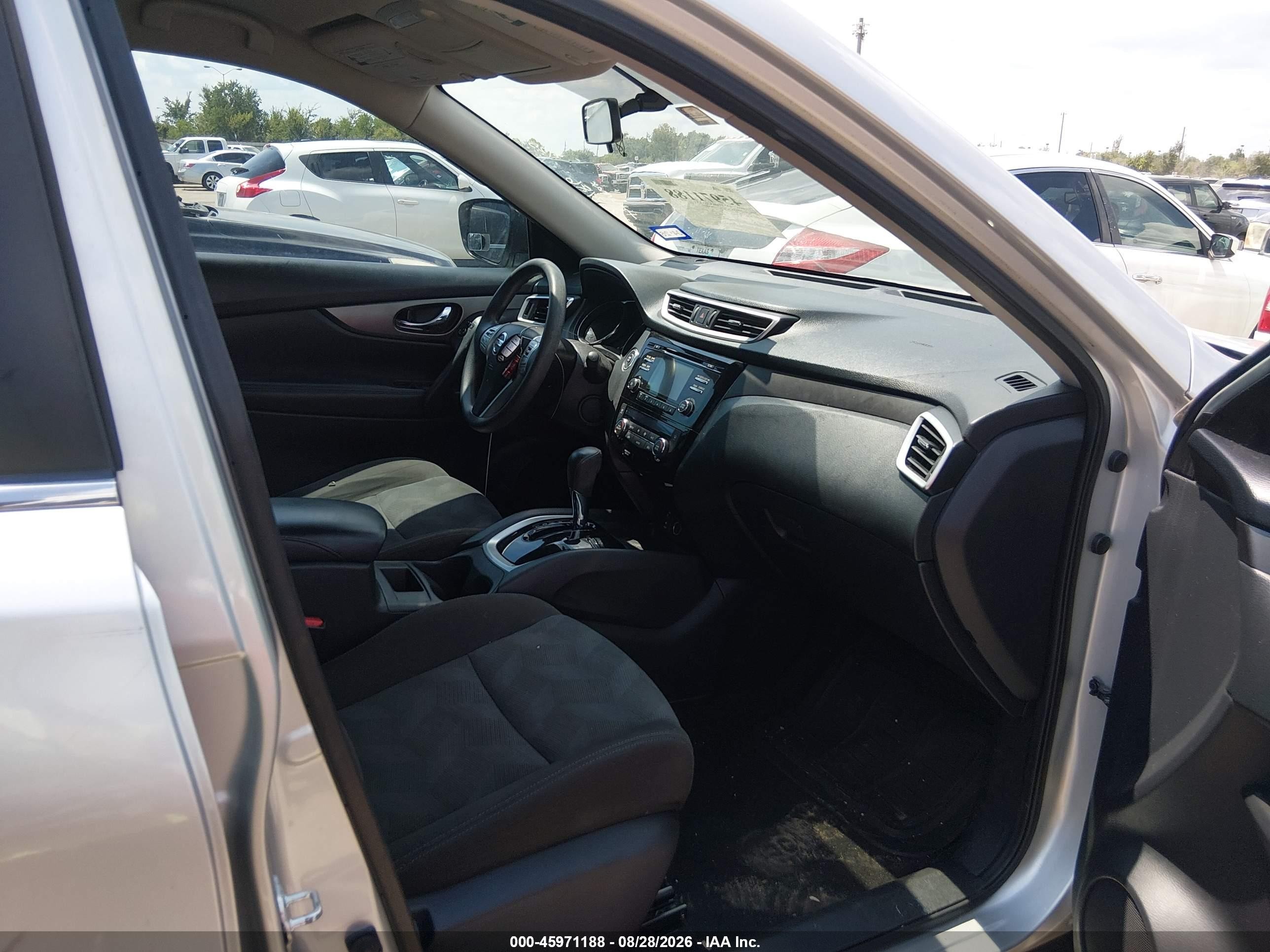 2016 Nissan Rogue Sv Silver vin: KNMAT2MT9GP607186