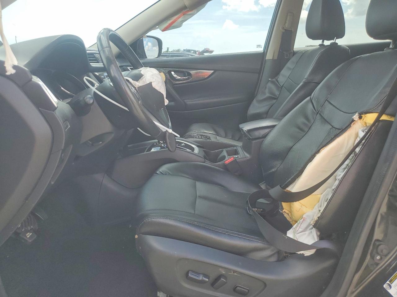 2016 Nissan Rogue Sl Black vin: KNMAT2MT9GP701553