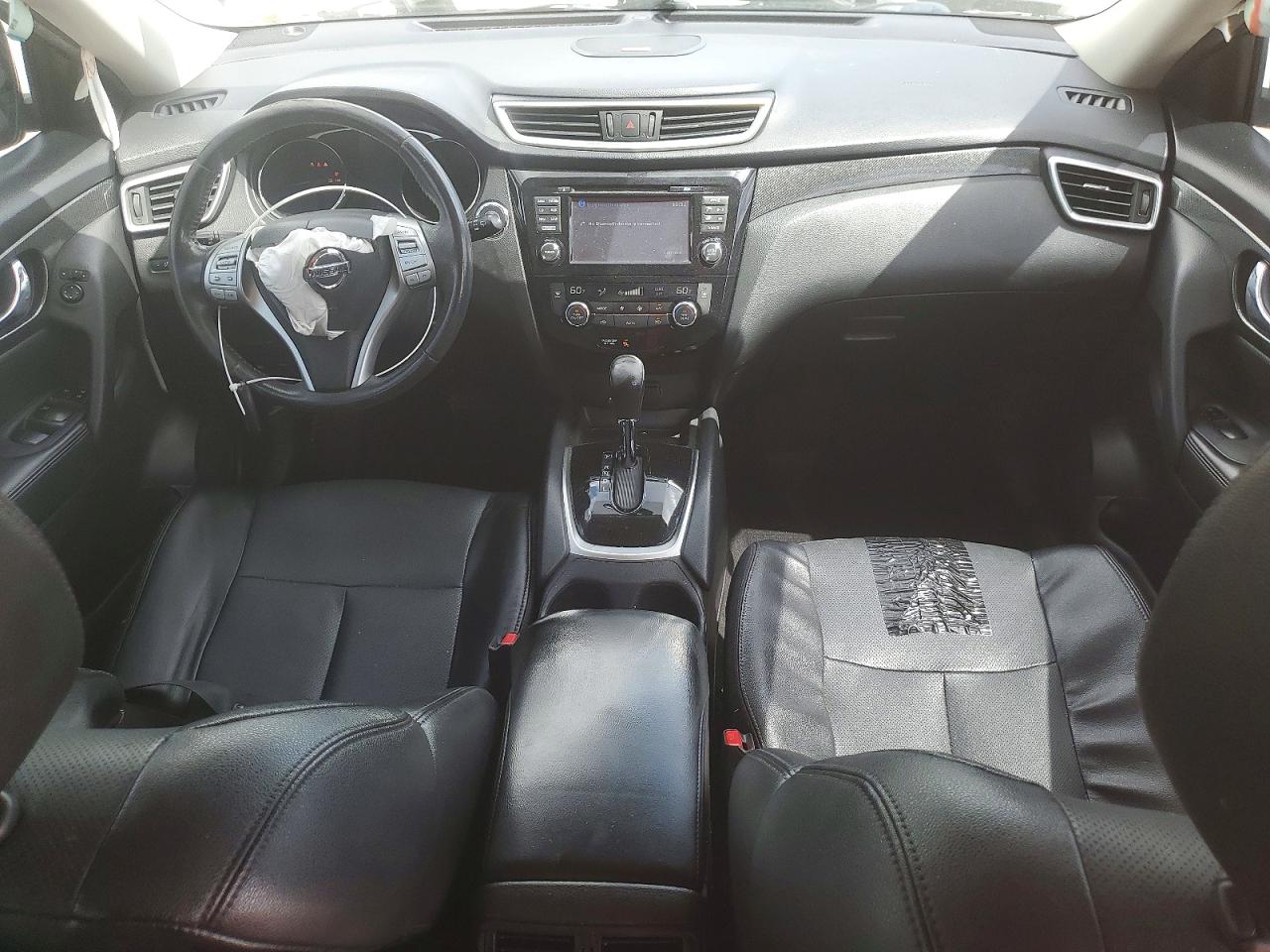 2016 Nissan Rogue Sl Black vin: KNMAT2MT9GP701553