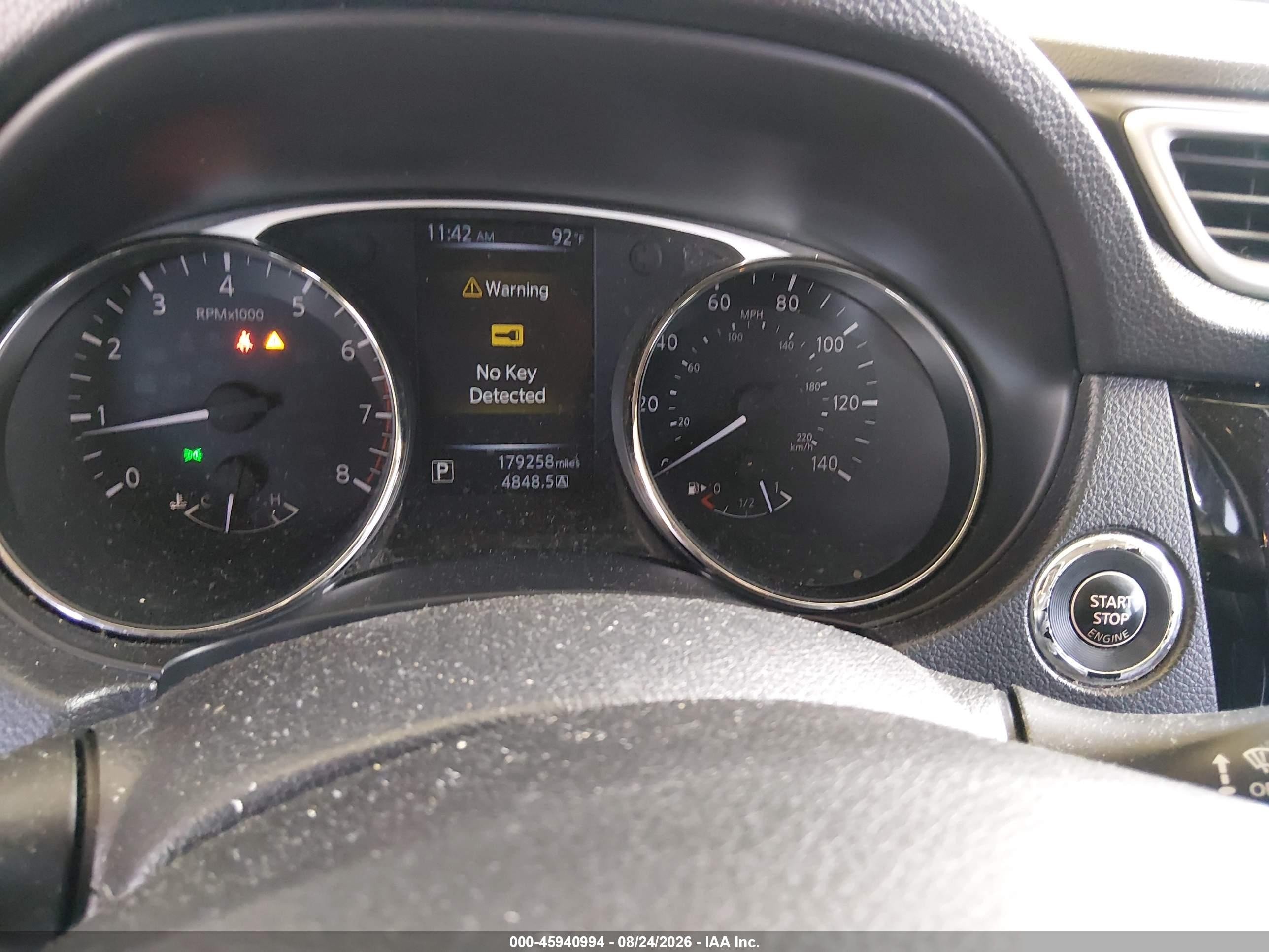2016 Nissan Rogue Sv Черный vin: KNMAT2MT9GP717638