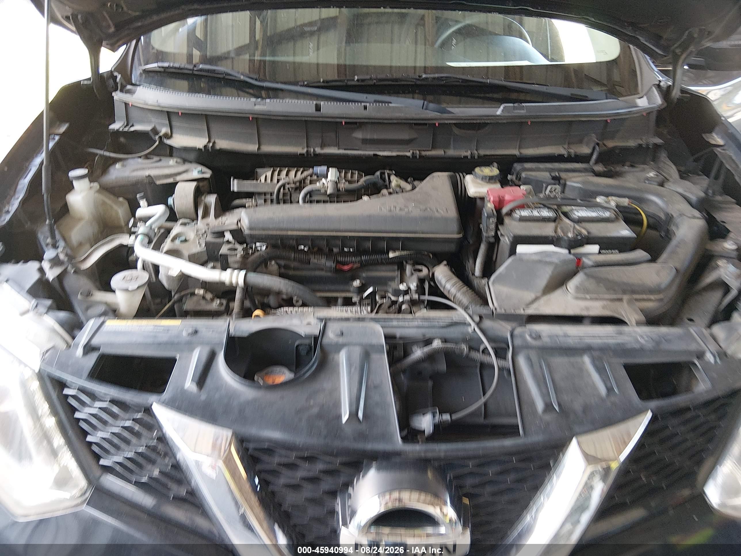 2016 Nissan Rogue Sv Черный vin: KNMAT2MT9GP717638