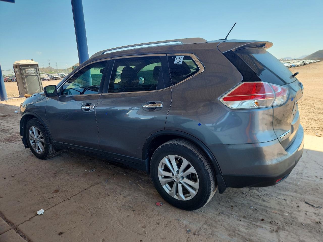 2015 Nissan Rogue Sv Gray vin: KNMAT2MTXFP503899
