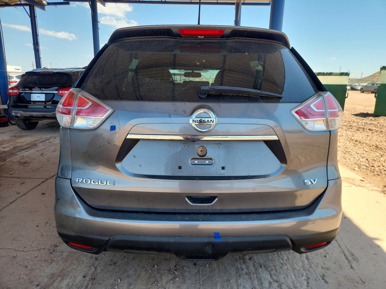 2015 Nissan Rogue Sv Gray vin: KNMAT2MTXFP503899