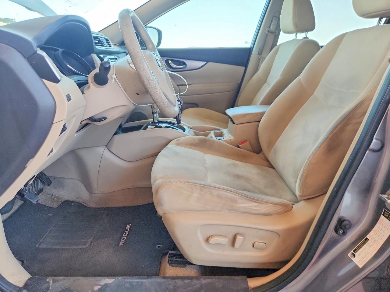 2015 Nissan Rogue Sv Gray vin: KNMAT2MTXFP503899