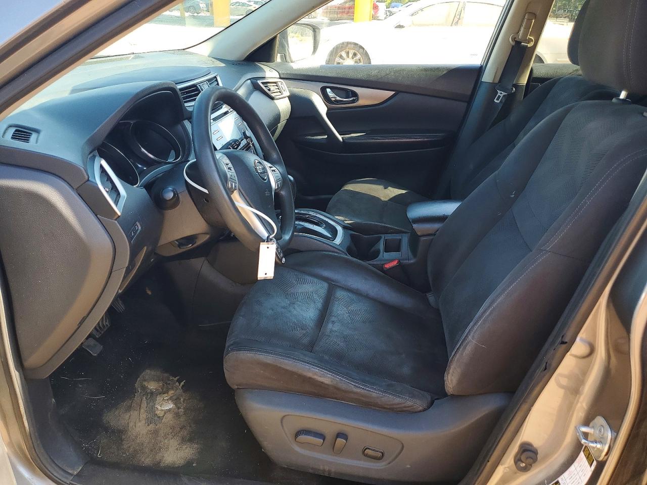 2015 Nissan Rogue Sv Серый vin: KNMAT2MTXFP507032