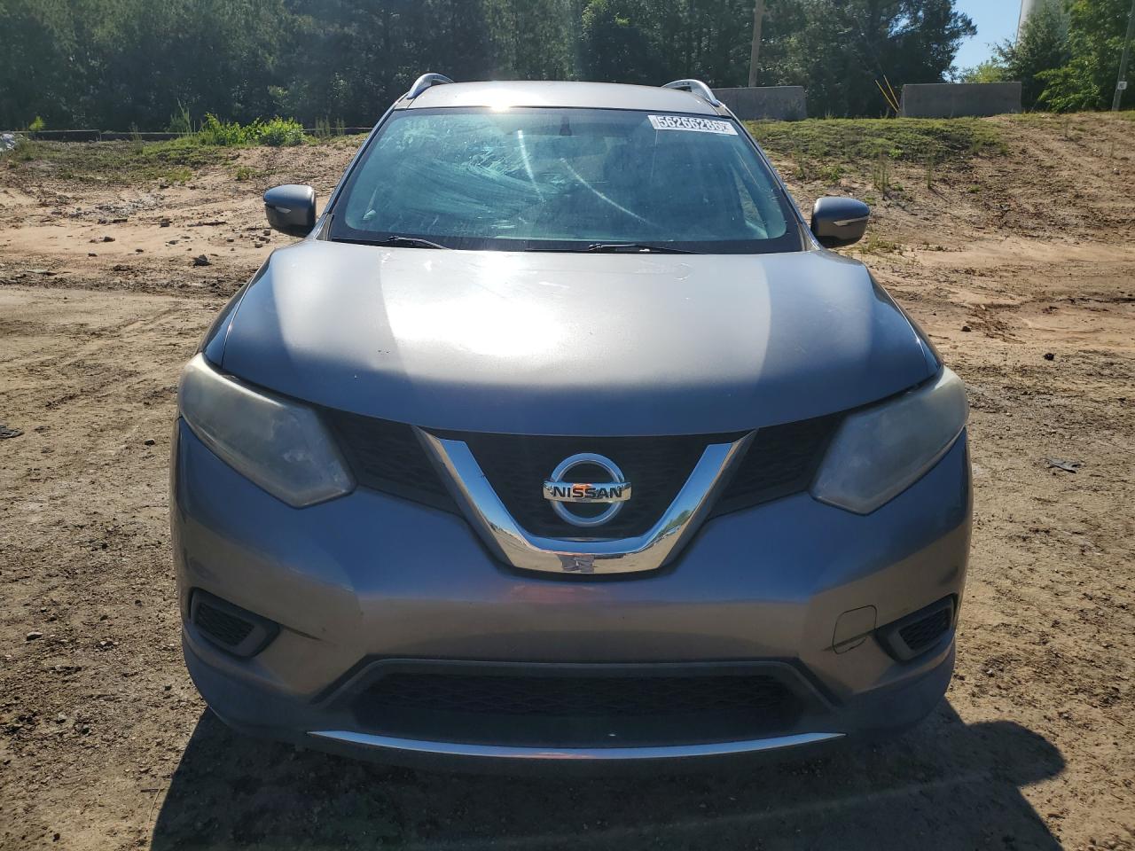 2015 Nissan Rogue Sv Серый vin: KNMAT2MTXFP507032 Damage: Hood, Dent(S) W/ Paint Dmg, 7 To 8 Inches