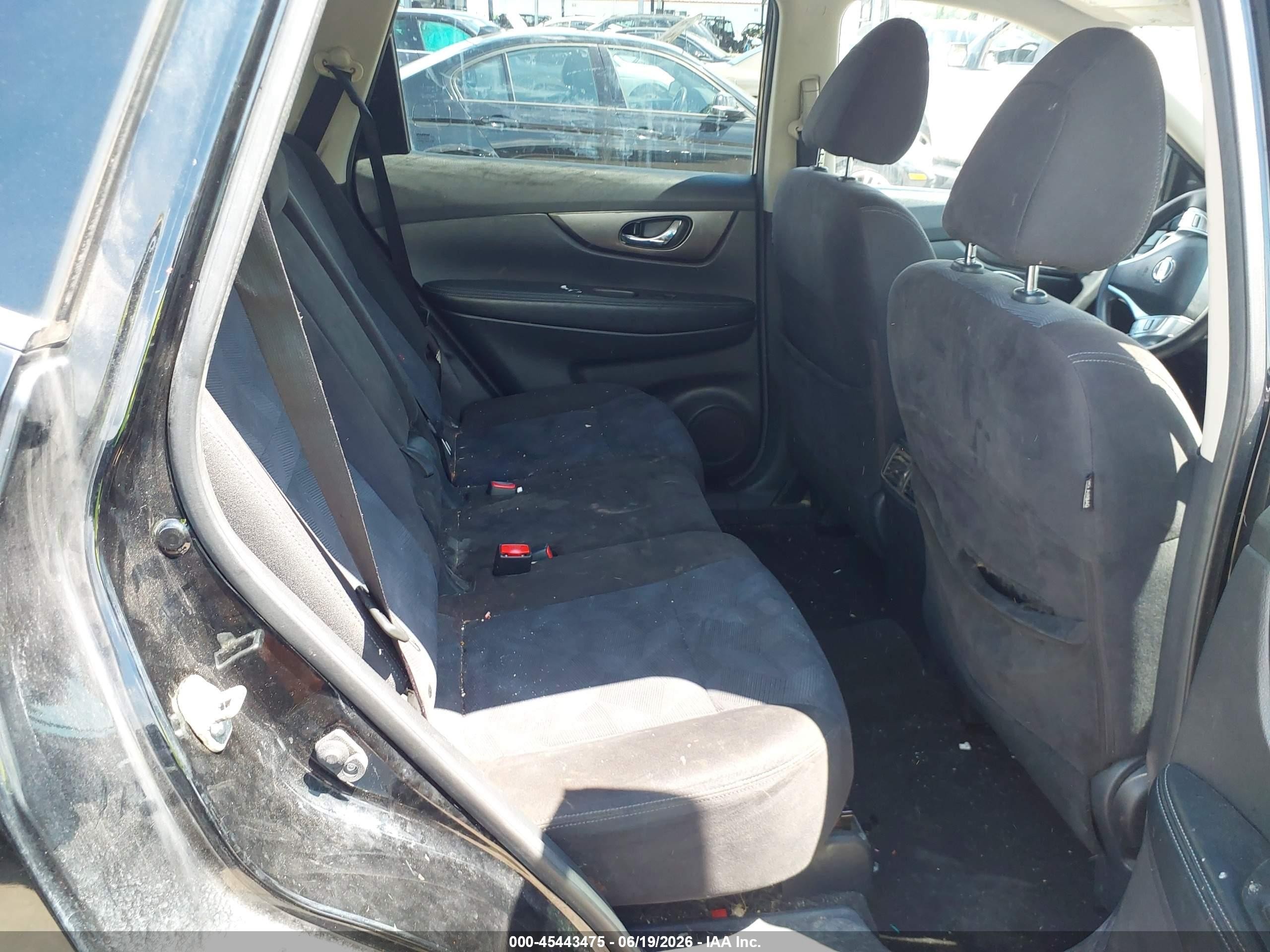 2015 Nissan Rogue Sv Black vin: KNMAT2MTXFP515146