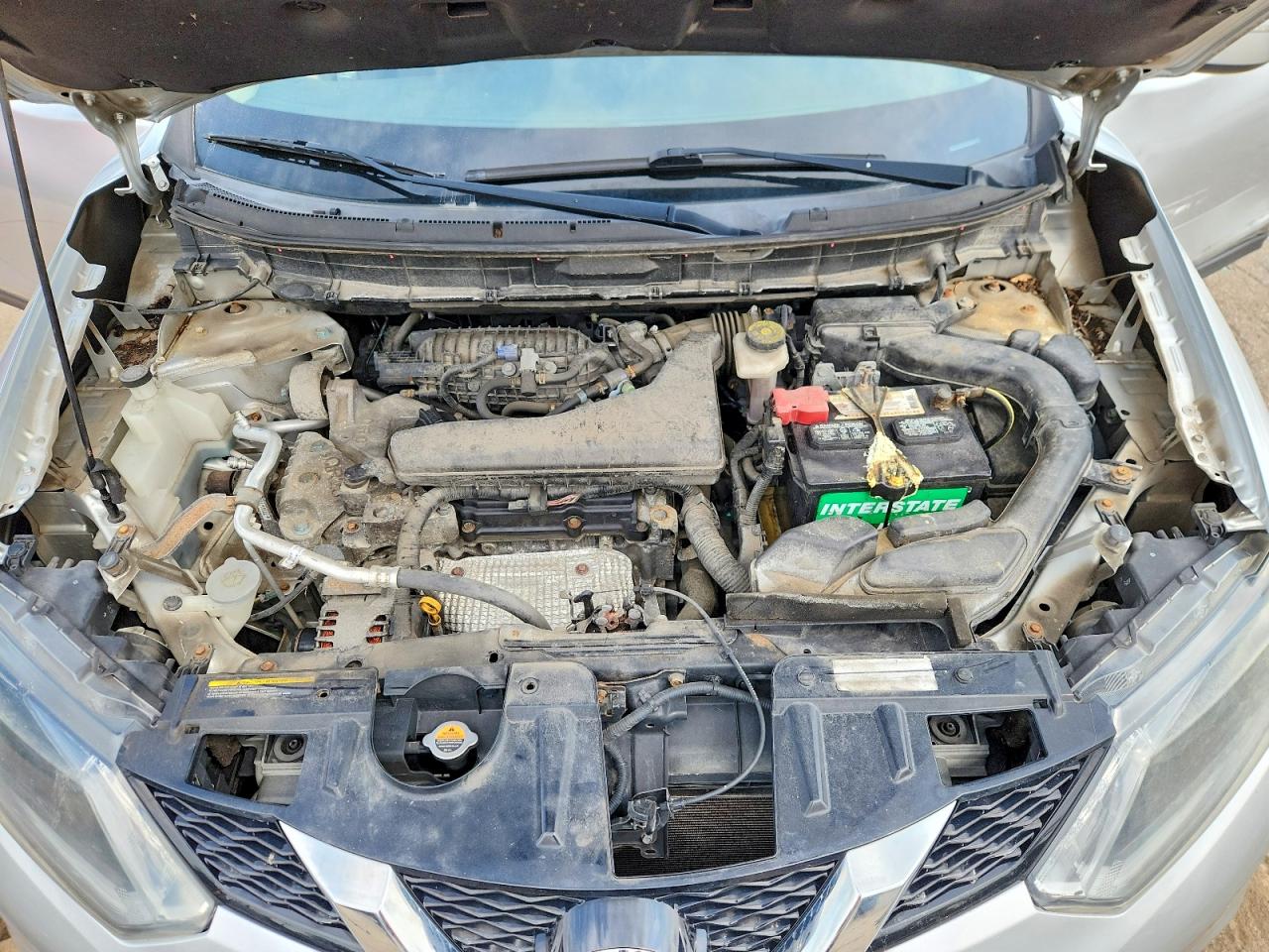 2015 Nissan Rogue Sv Silver vin: KNMAT2MTXFP517317