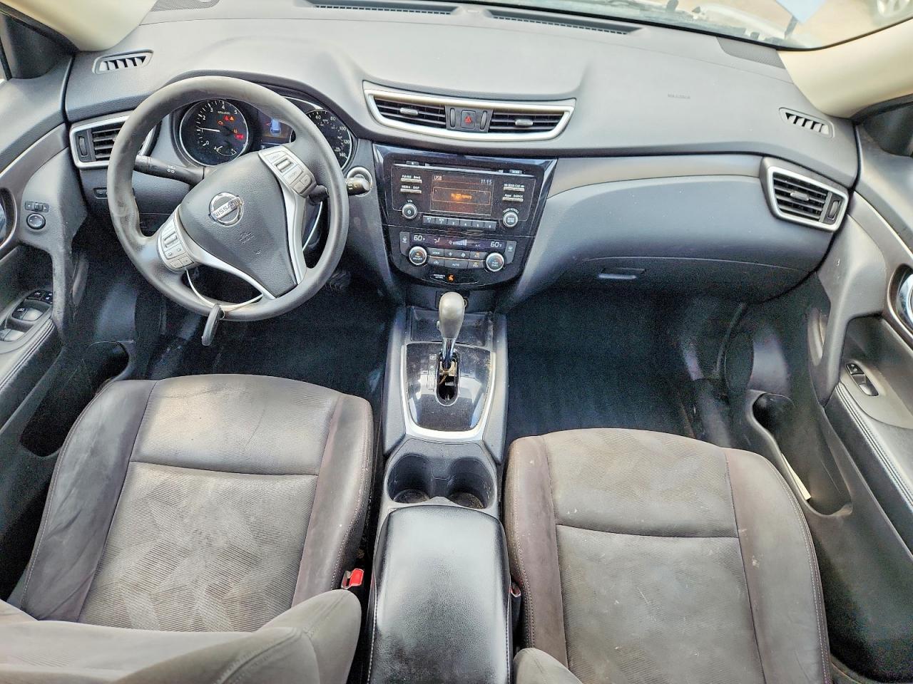 2015 Nissan Rogue Sv Silver vin: KNMAT2MTXFP517317