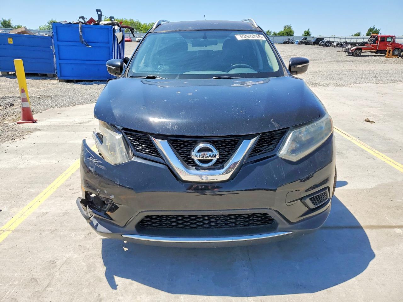 2015 Nissan Rogue Sv Black vin: KNMAT2MTXFP531489