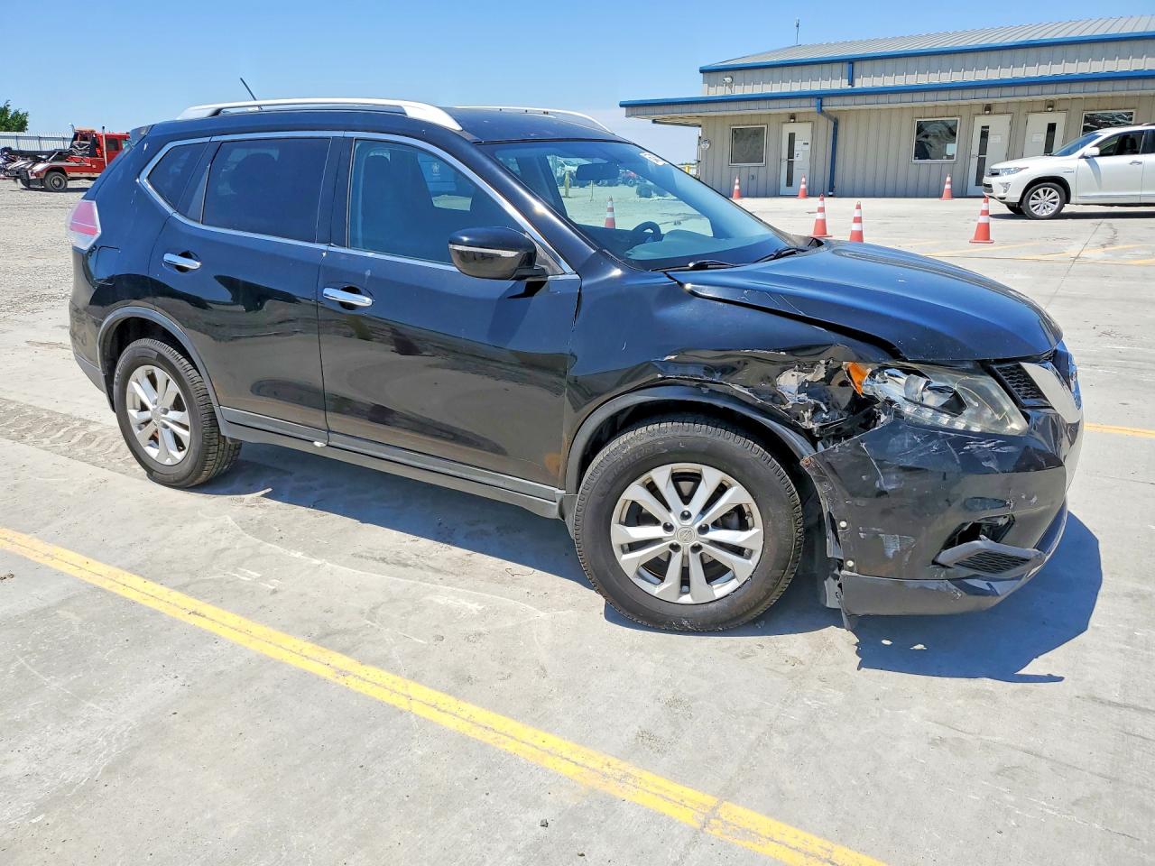 2015 Nissan Rogue Sv Black vin: KNMAT2MTXFP531489