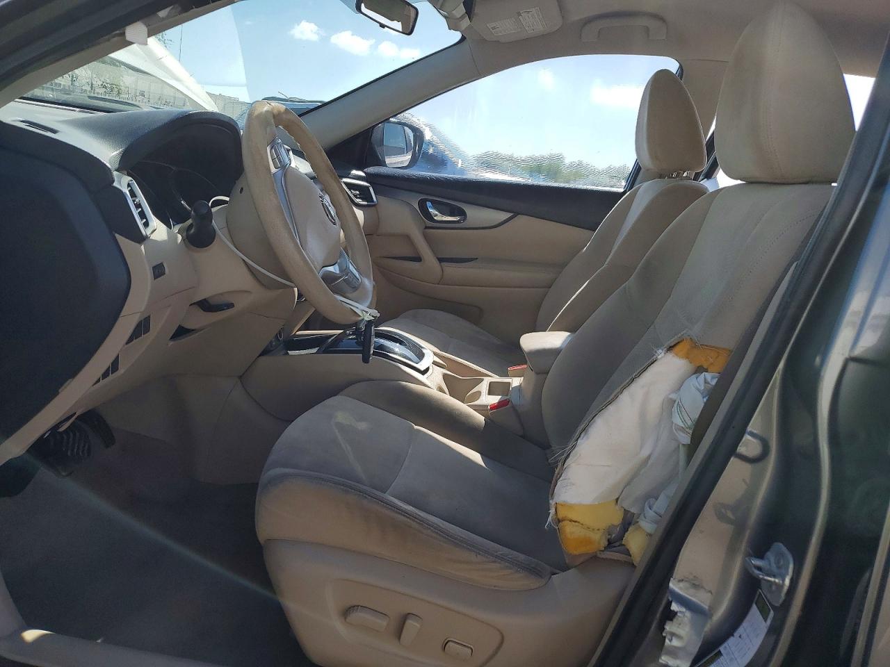 2015 Nissan Rogue Sv Gray vin: KNMAT2MTXFP551256