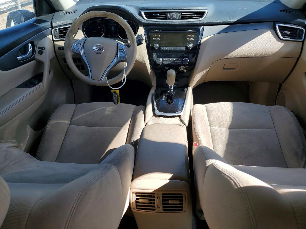 2015 Nissan Rogue Sv Gray vin: KNMAT2MTXFP551256