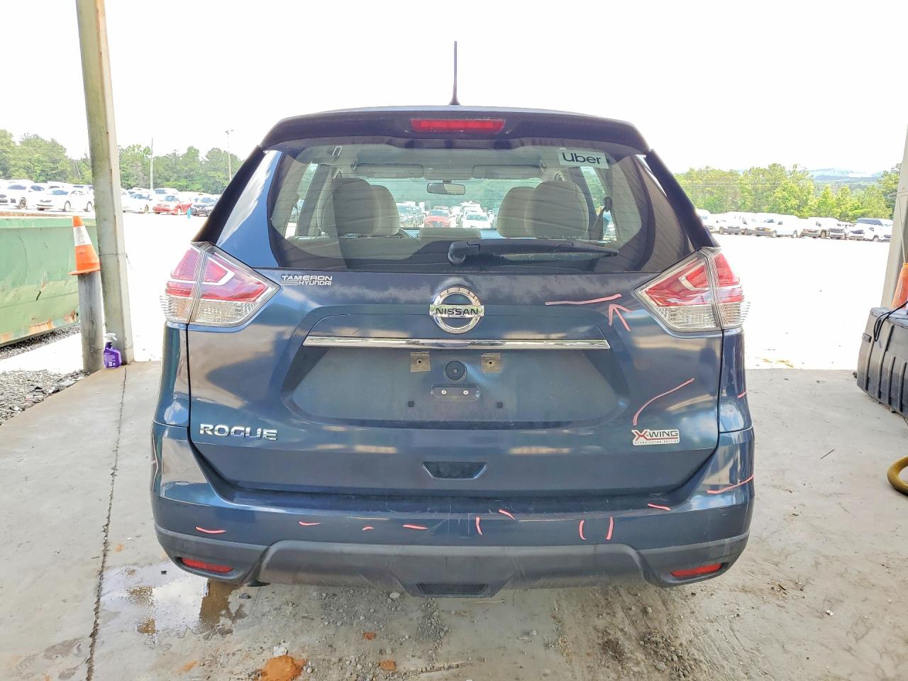 2015 Nissan Rogue S Blue vin: KNMAT2MTXFP559793