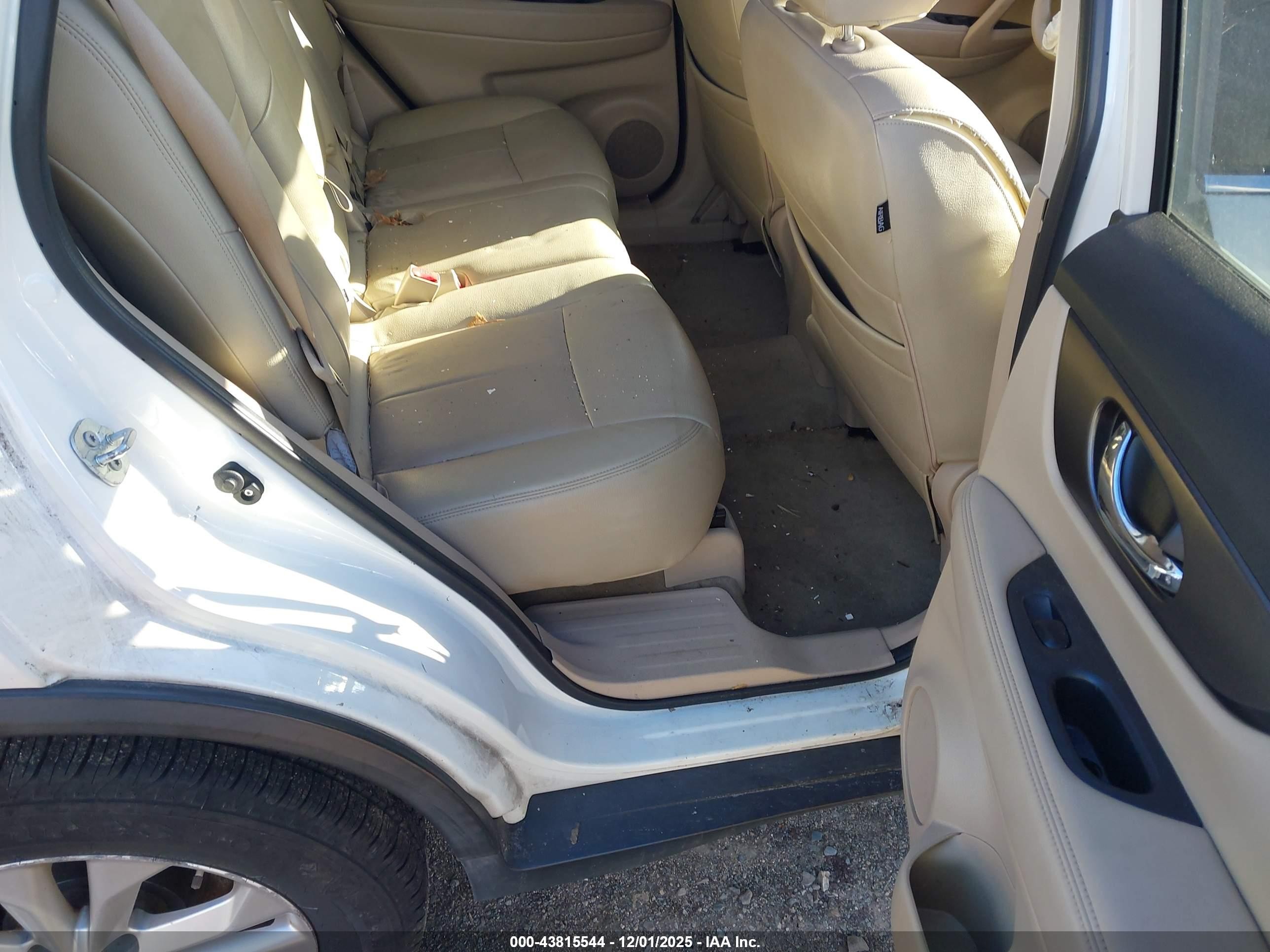 2015 Nissan Rogue Sv White vin: KNMAT2MTXFP564654