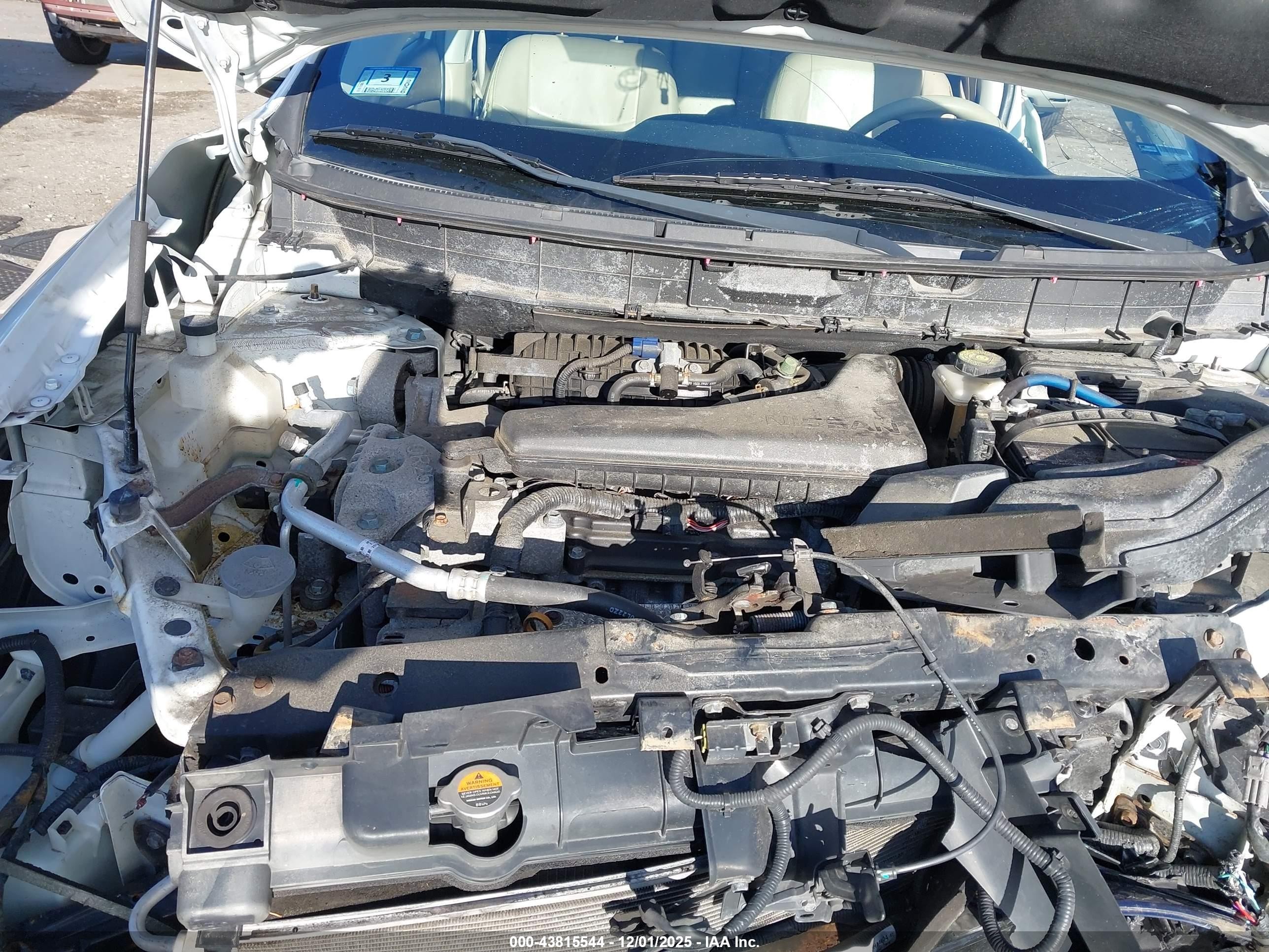 2015 Nissan Rogue Sv White vin: KNMAT2MTXFP564654