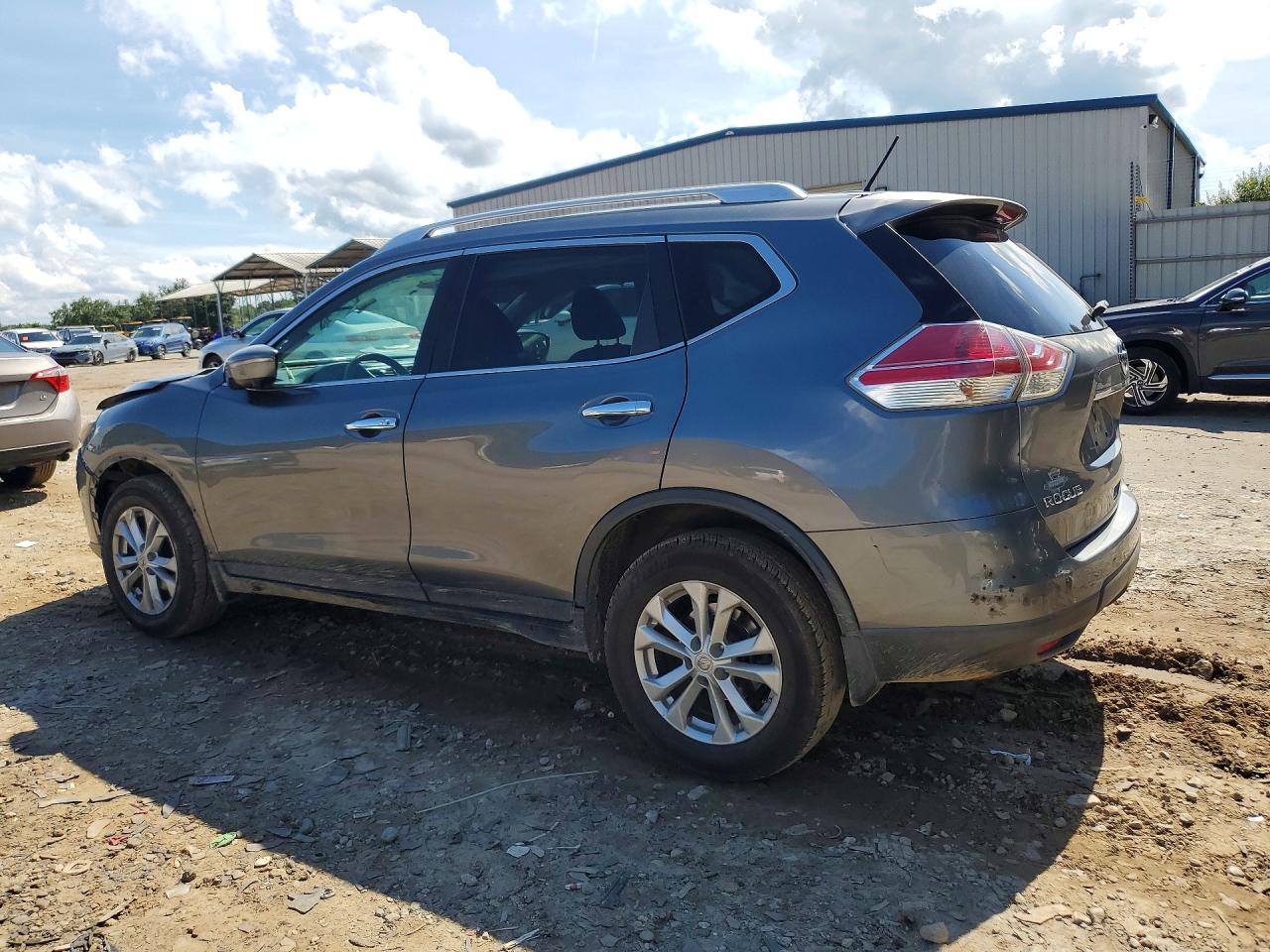 2015 Nissan Rogue S/sl/sv Gray vin: KNMAT2MTXFP566890