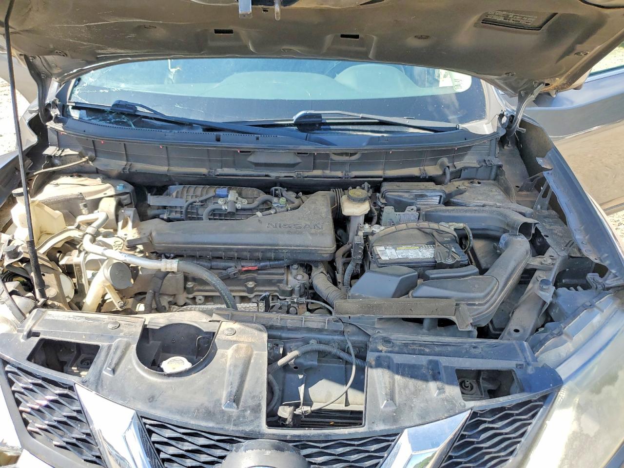 2015 Nissan Rogue S/sl/sv Gray vin: KNMAT2MTXFP566890