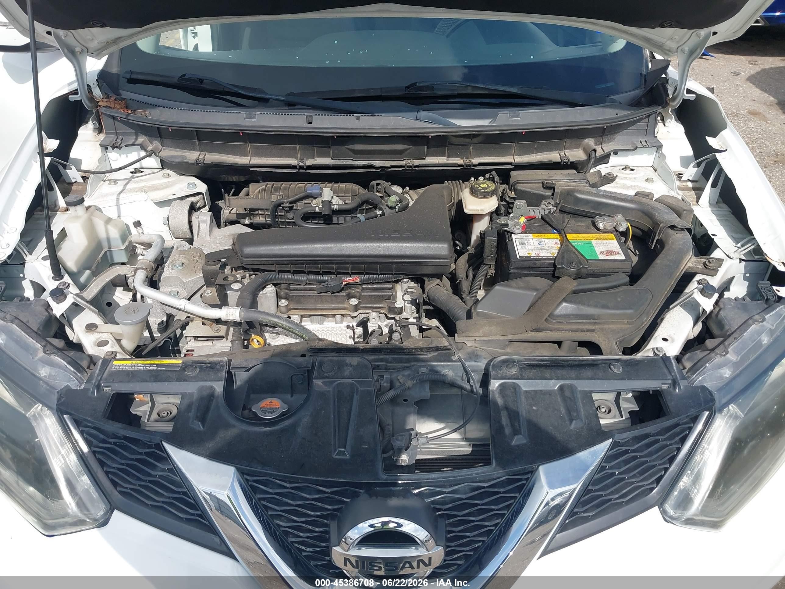 2015 Nissan Rogue Sv White vin: KNMAT2MTXFP572902