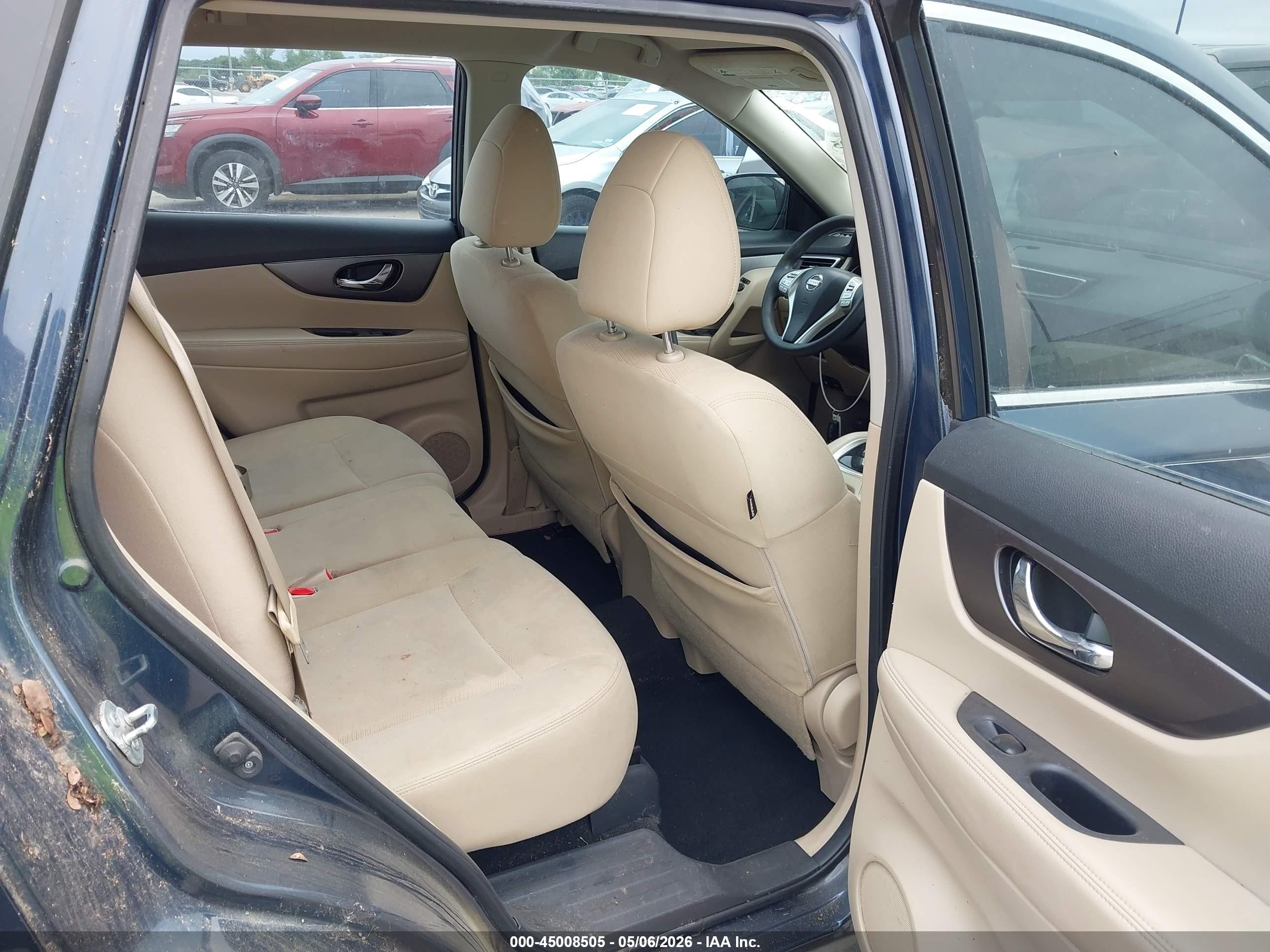 2016 Nissan Rogue S Синий vin: KNMAT2MTXGP647857