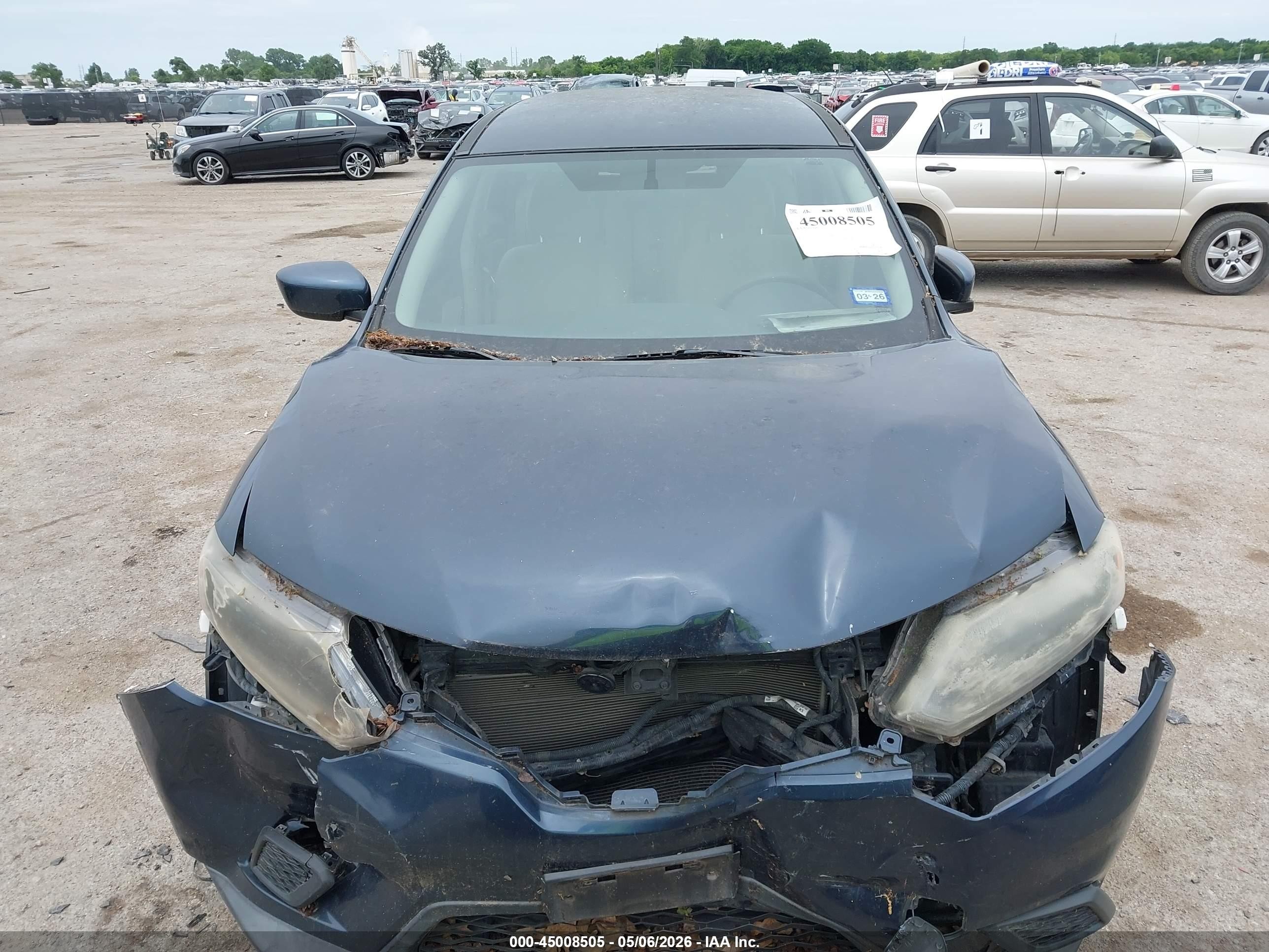 2016 Nissan Rogue S Синий vin: KNMAT2MTXGP647857