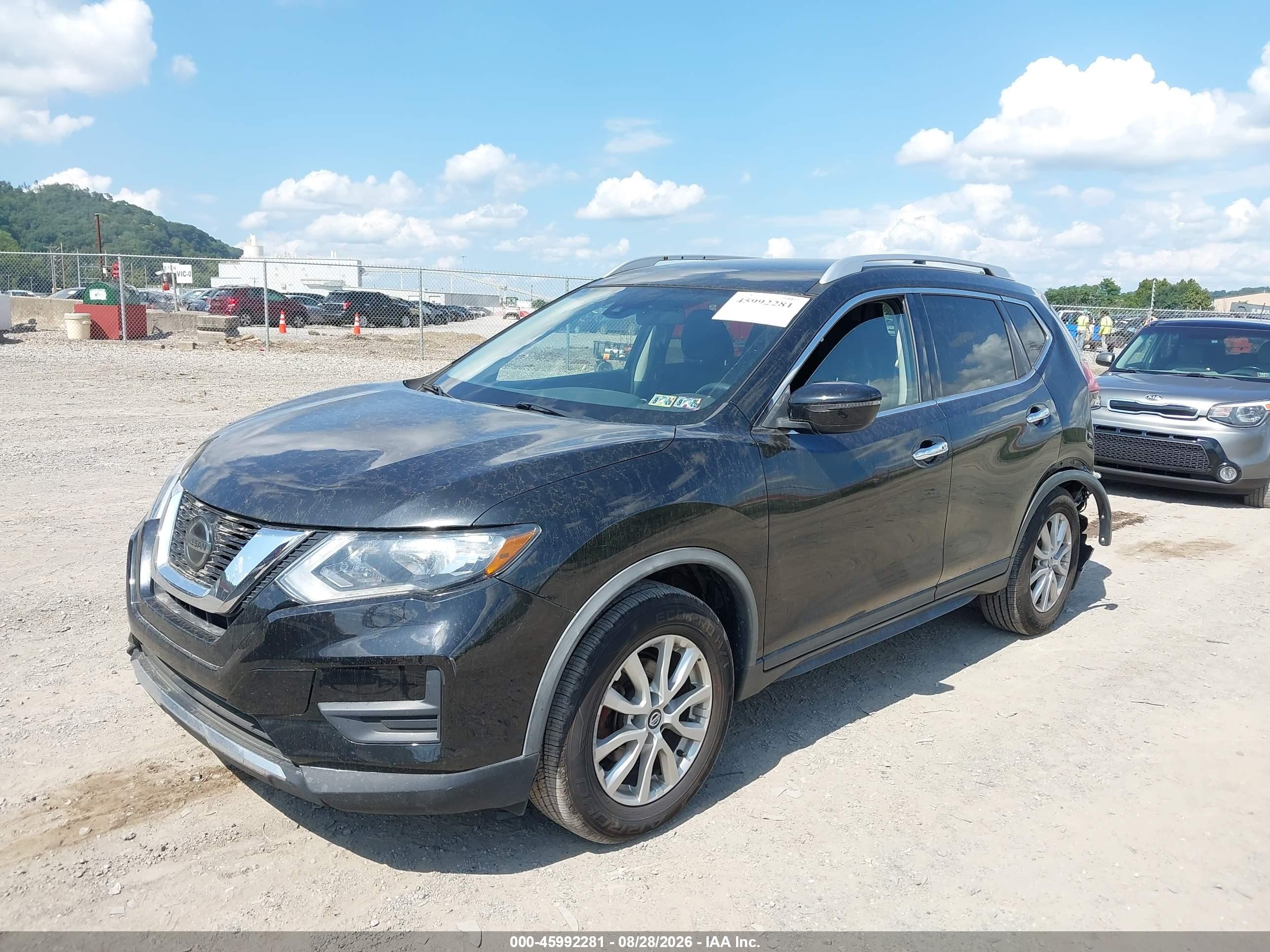 2019 Nissan Rogue Sv Black vin: KNMAT2MTXKP507767
