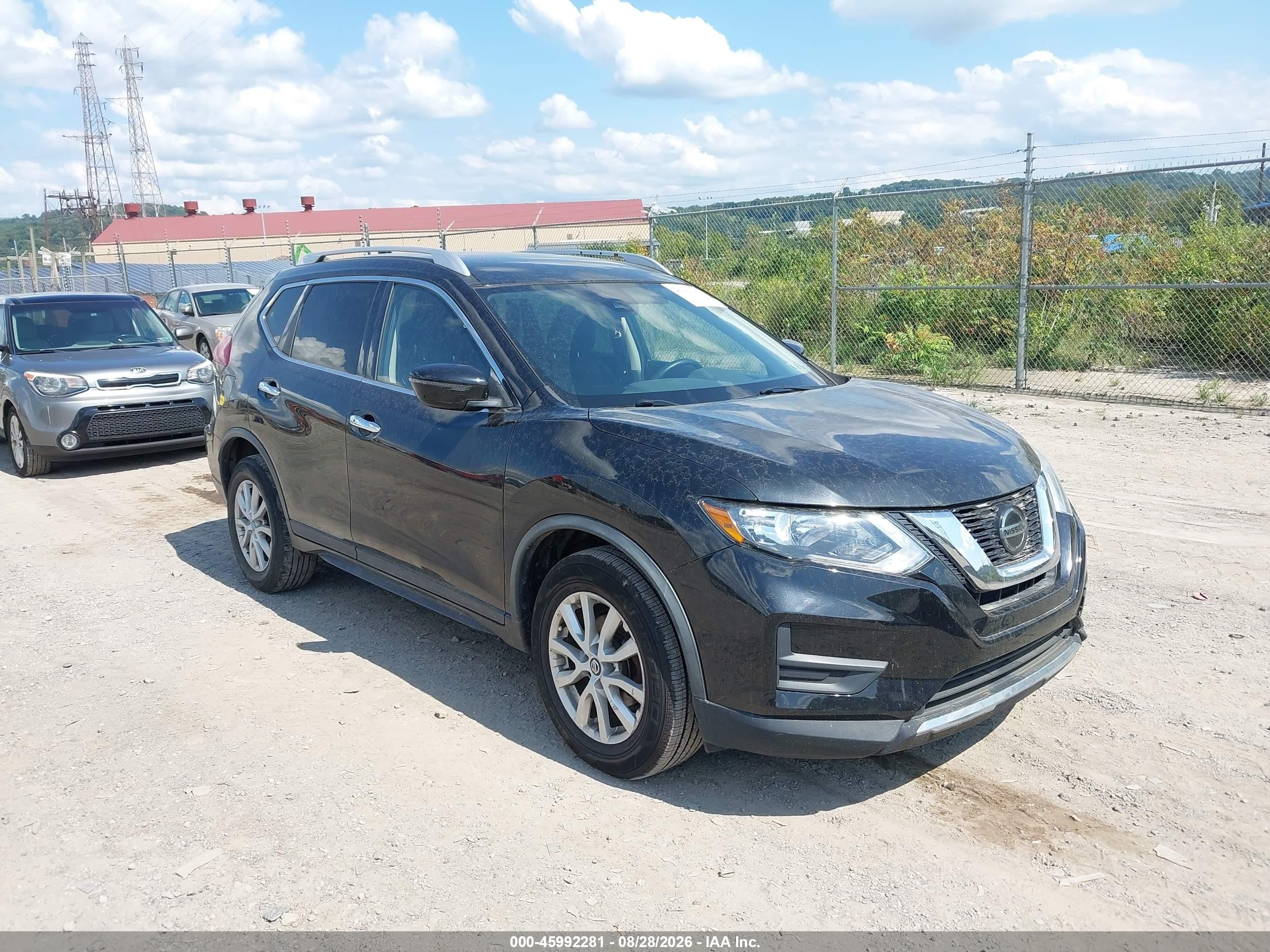 2019 Nissan Rogue Sv Black vin: KNMAT2MTXKP507767