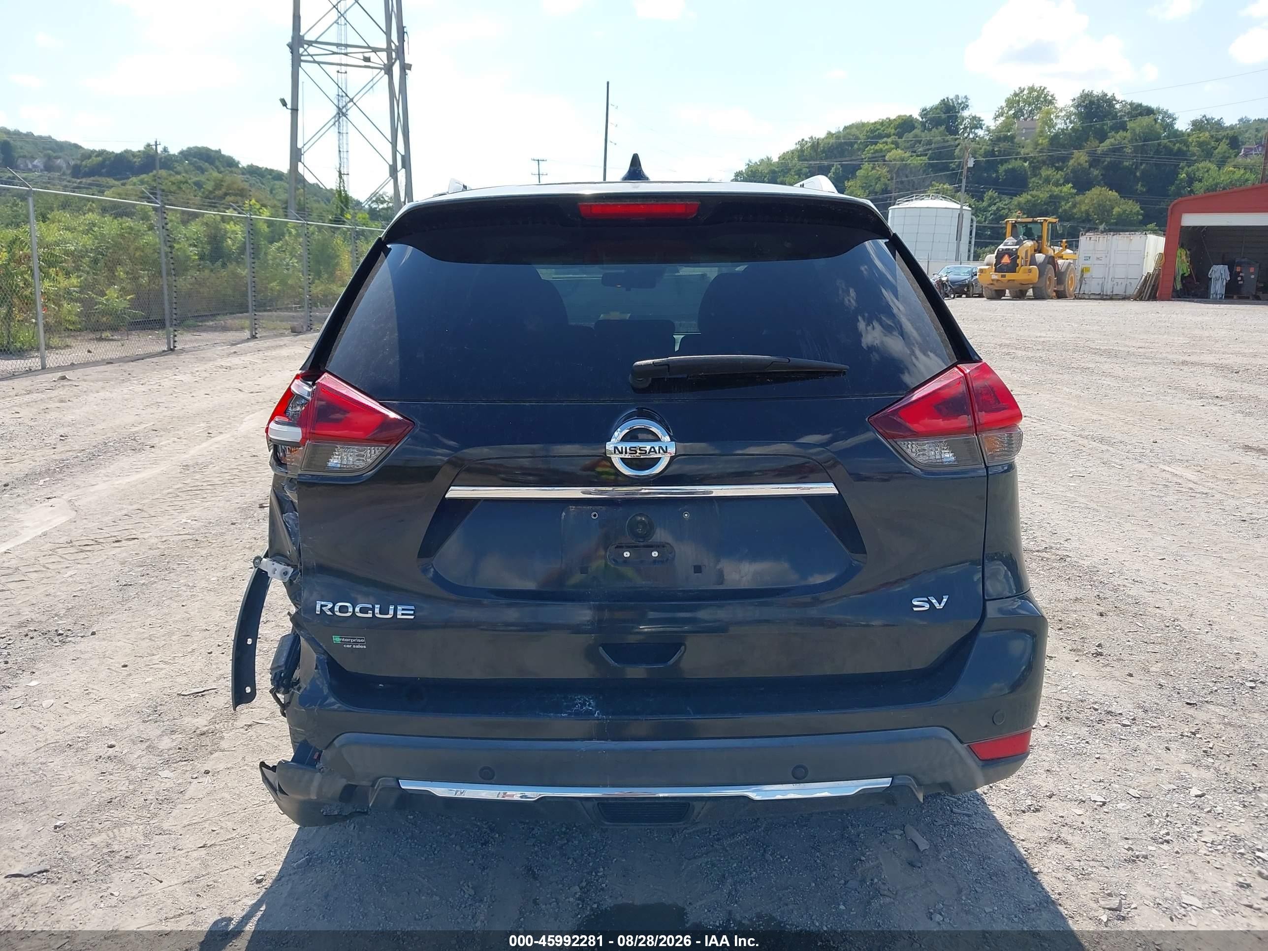 2019 Nissan Rogue Sv Black vin: KNMAT2MTXKP507767