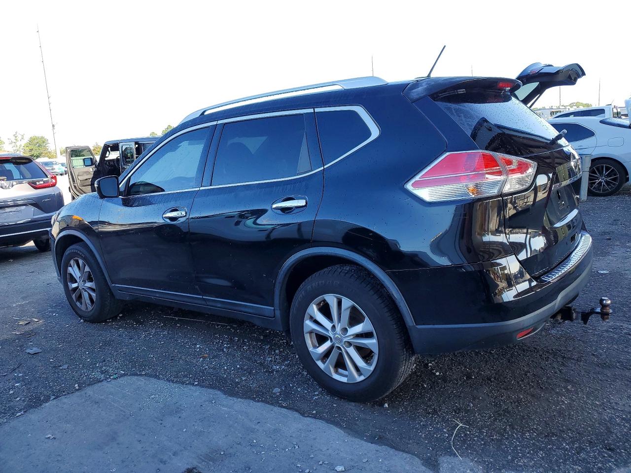 2015 Nissan Rogue Sv Black vin: KNMAT2MV0FP504965