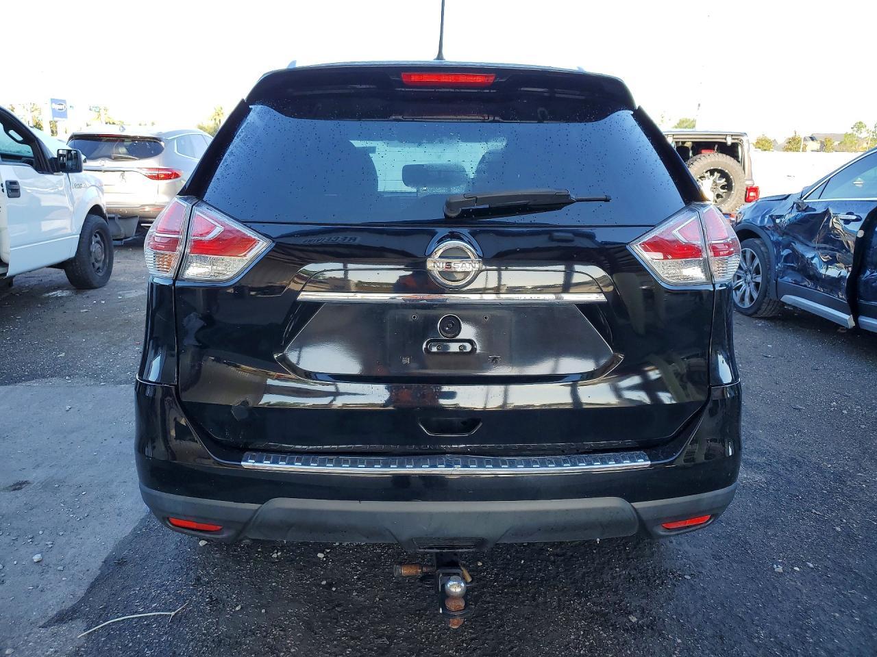 2015 Nissan Rogue Sv Black vin: KNMAT2MV0FP504965