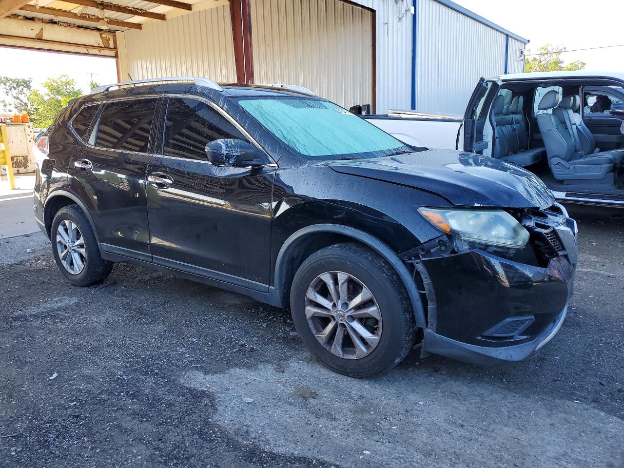 2015 Nissan Rogue Sv Black vin: KNMAT2MV0FP504965