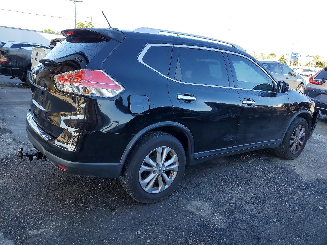 2015 Nissan Rogue Sv Black vin: KNMAT2MV0FP504965