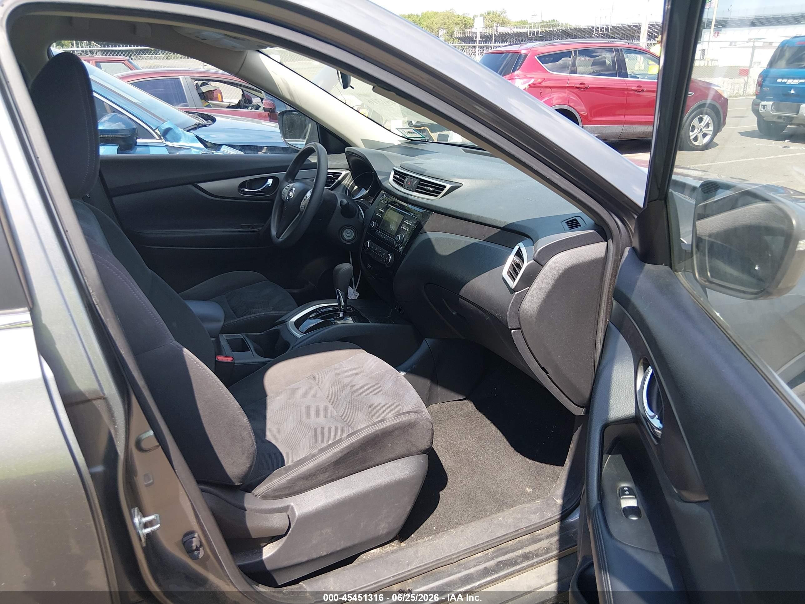 2015 Nissan Rogue S Gray vin: KNMAT2MV0FP505713