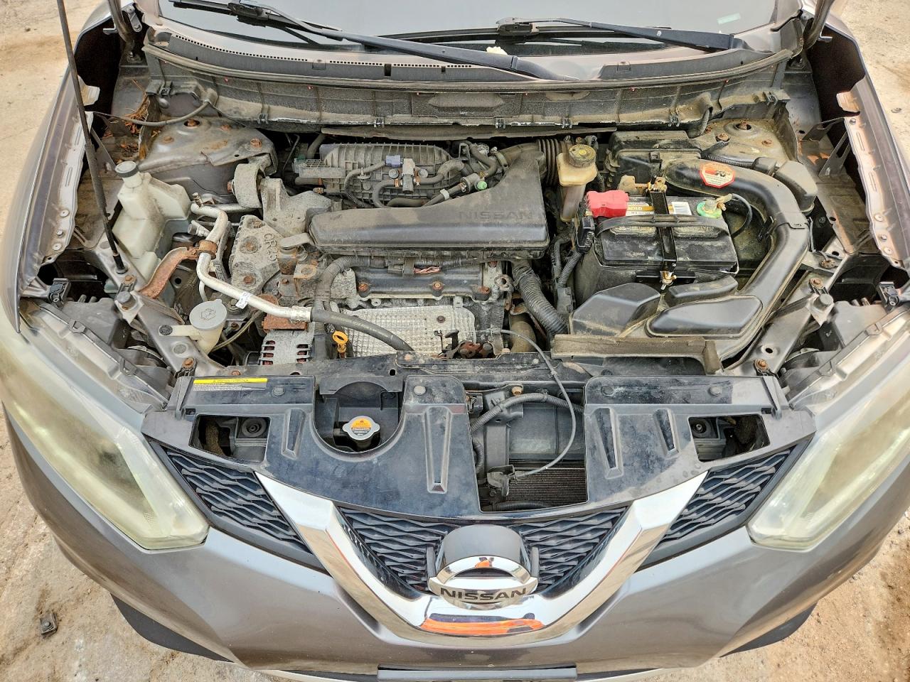 2015 Nissan Rogue Sv Серый vin: KNMAT2MV0FP506277