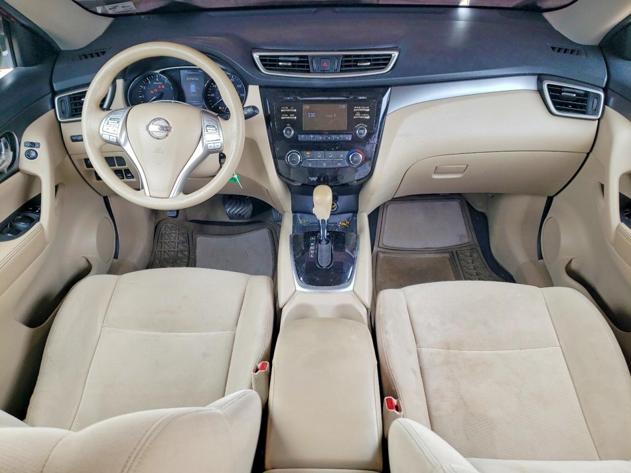 2015 Nissan Rogue S Red vin: KNMAT2MV0FP507560