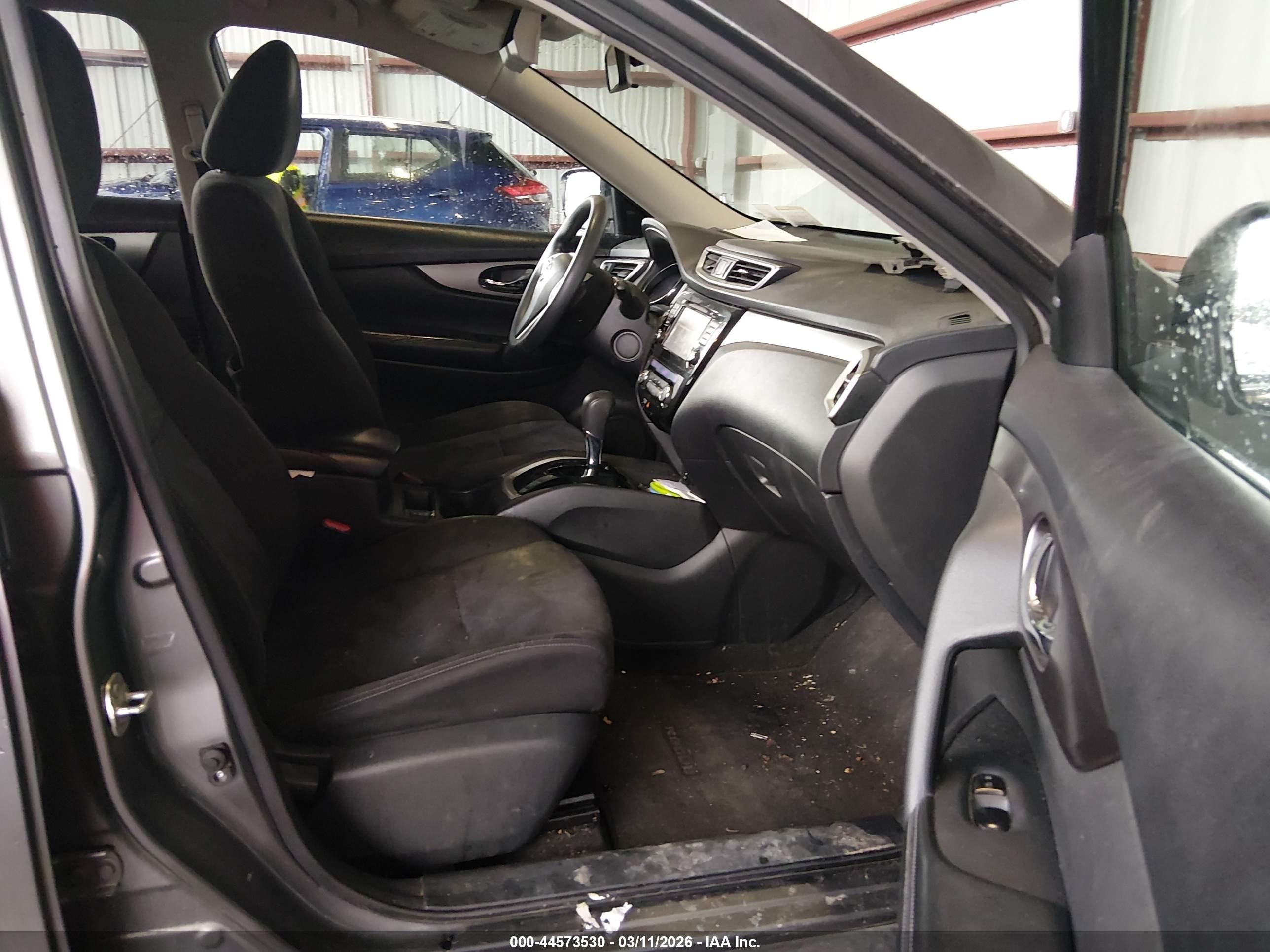 2015 Nissan Rogue Sv Gray vin: KNMAT2MV0FP510281