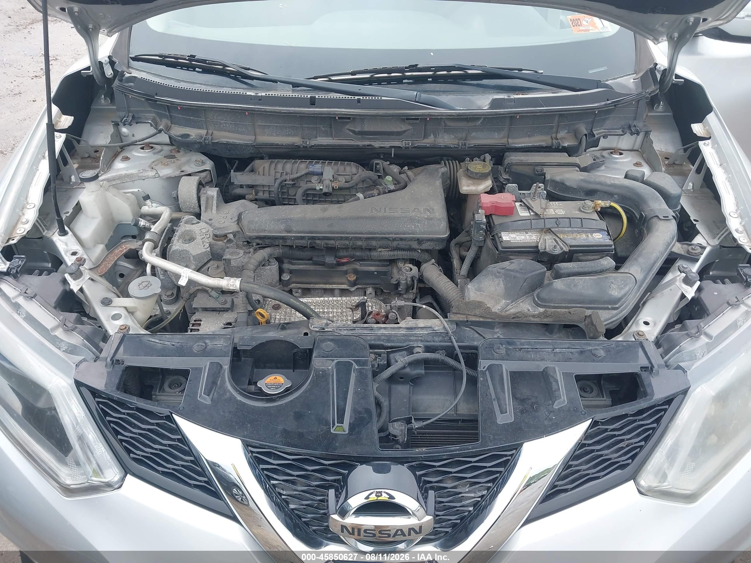 2015 Nissan Rogue S Silver vin: KNMAT2MV0FP518218