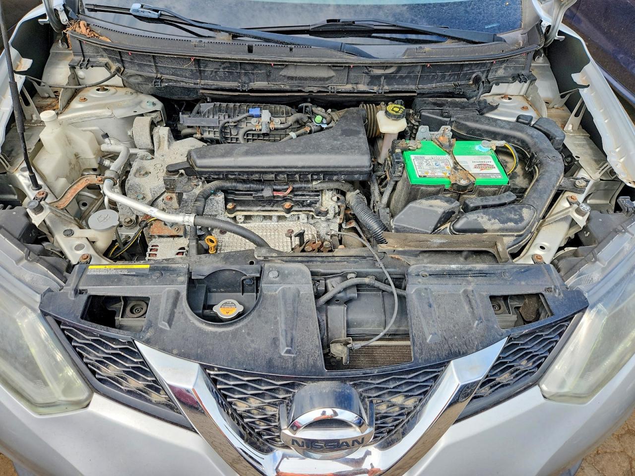 2015 Nissan Rogue Sv Silver vin: KNMAT2MV0FP519062