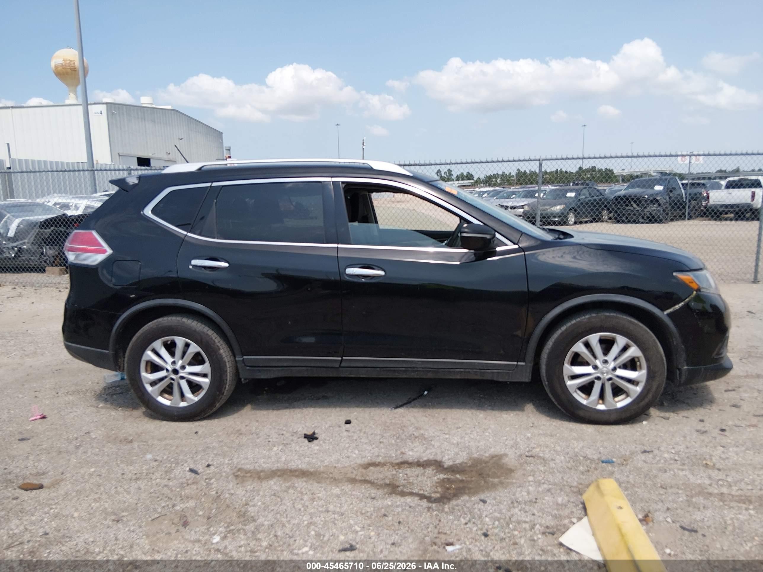 2015 Nissan Rogue Sv Black vin: KNMAT2MV0FP520129